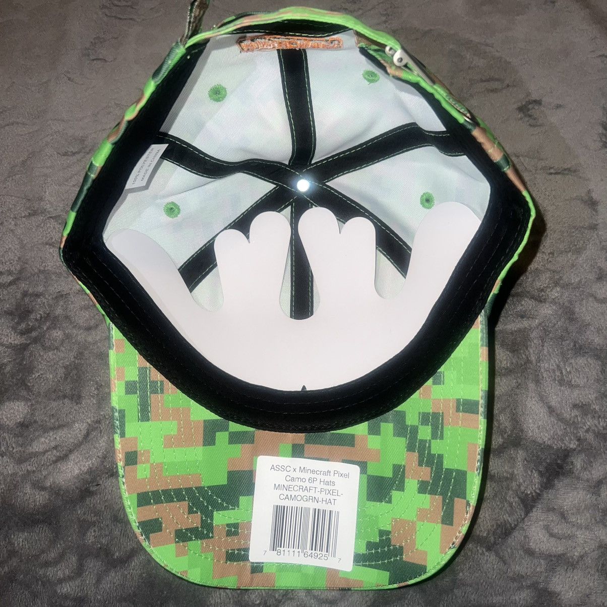 Anti Social Social Club NEW Minecraft x Anti Social Social Club Pixel Camo 6P Hat Size ONE SIZE - 6 Thumbnail