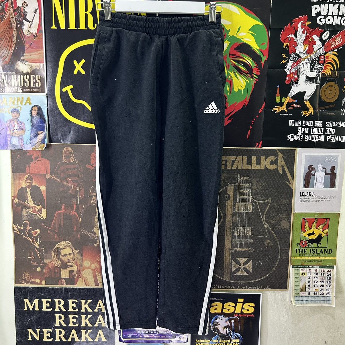 image of Adidas Stripe Pants in Black, Women's (Size 24)