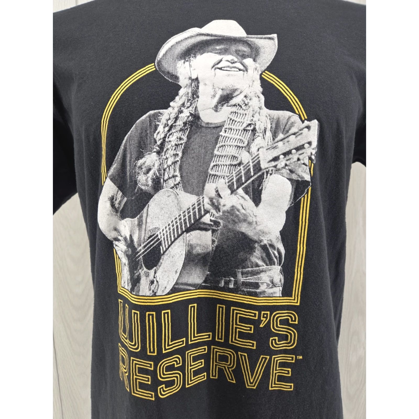 Vintage Willie's Reserve Black T-Shirt Men's LARGE Slim Willie Nelson Shirt Size US L / EU 52-54 / 3 - 3 Thumbnail