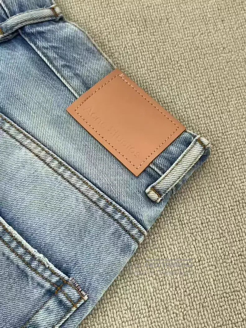 Acne Studios Acne Studios Classic Style Loose High Rise Straight Leg Wi Size 26" / US 2 / IT 38 - 3 Thumbnail
