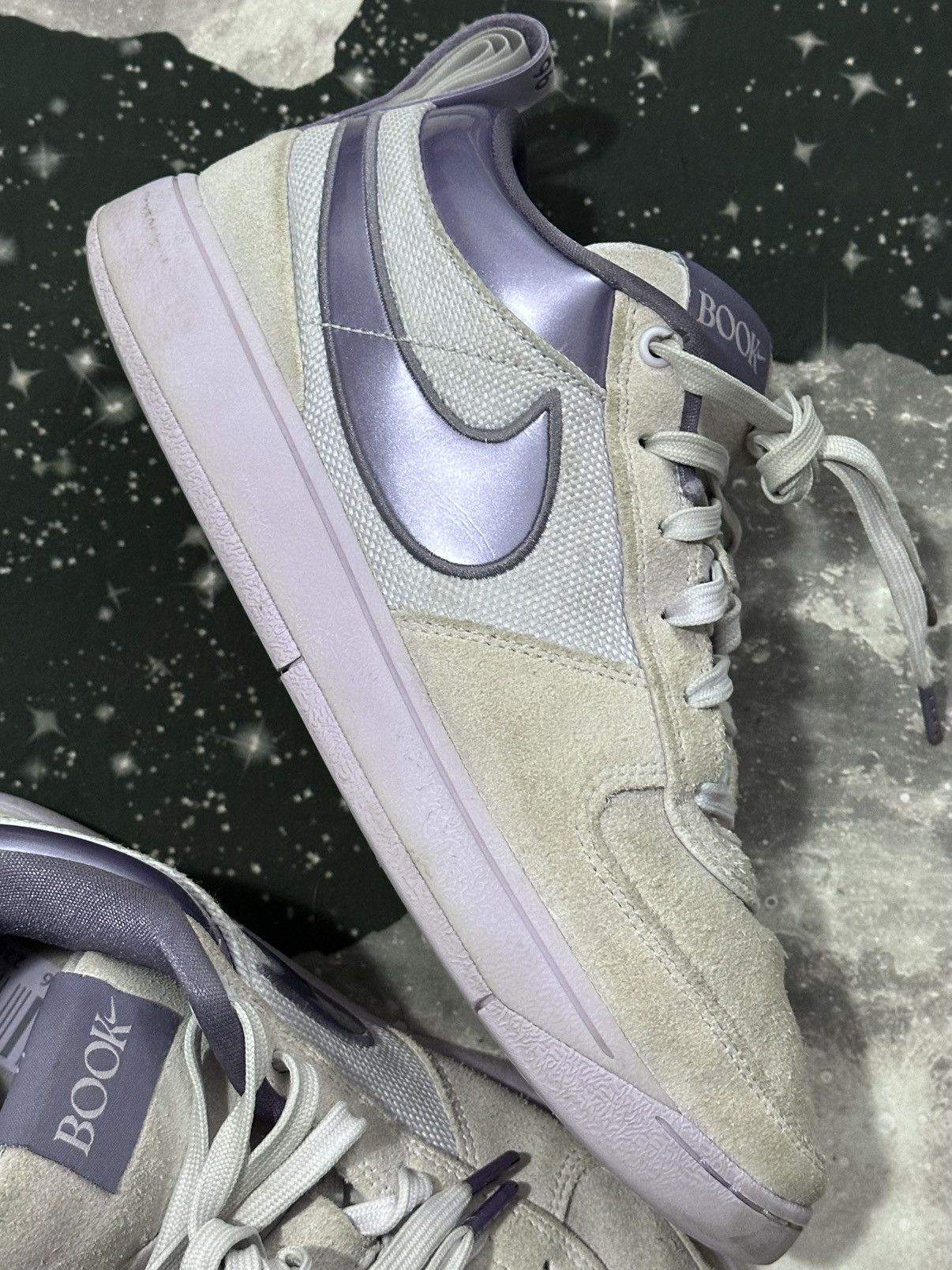 Nike Nike Mens Book 1 Barely Grape Sneakers Size 10 Size US 10 / EU 43 - 5 Thumbnail
