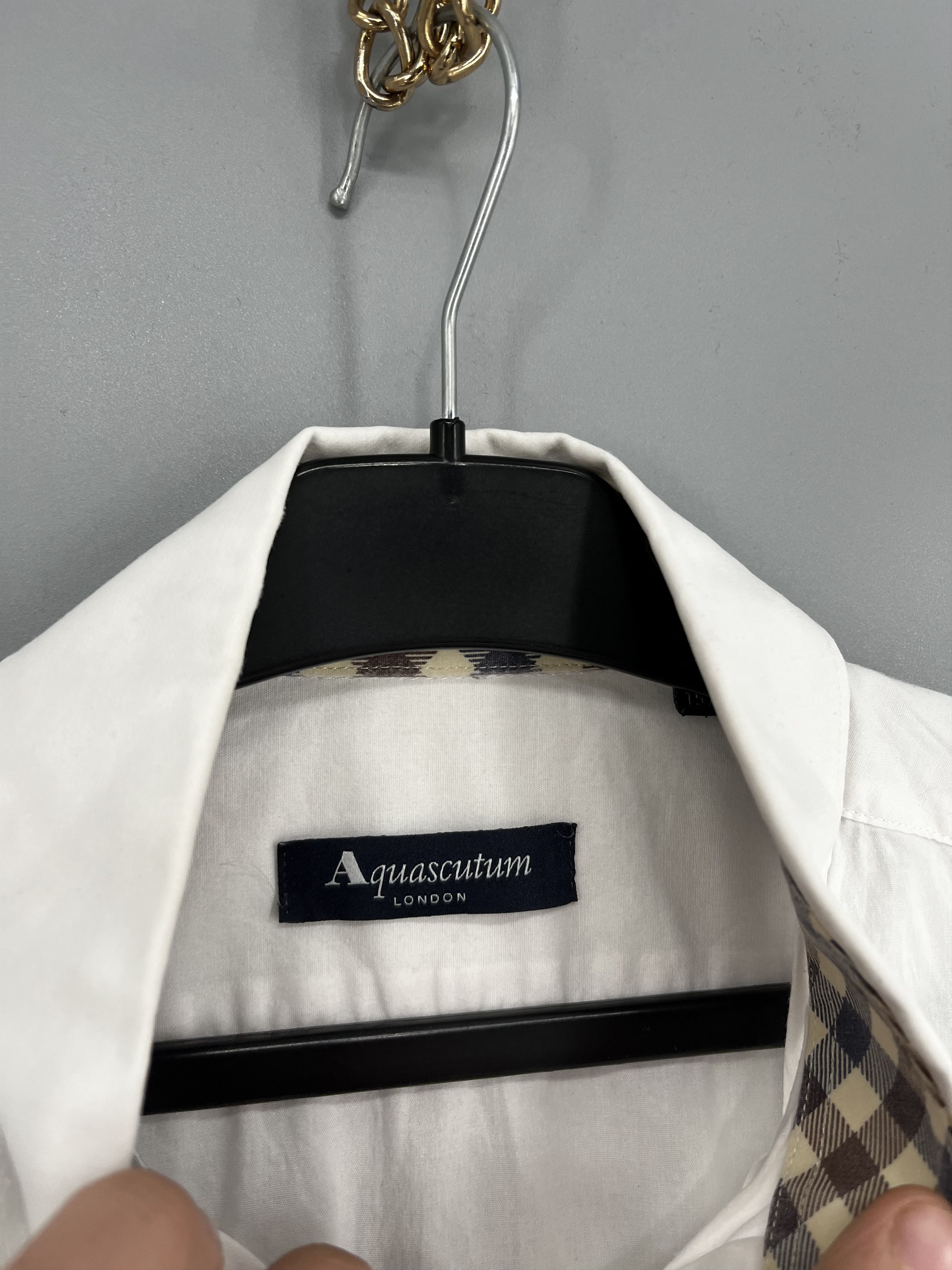 Aquascutum Mens Shirt Long Sleeve Aquascutum Vintage Size s Size US S / EU 44-46 / 1 - 7 Thumbnail