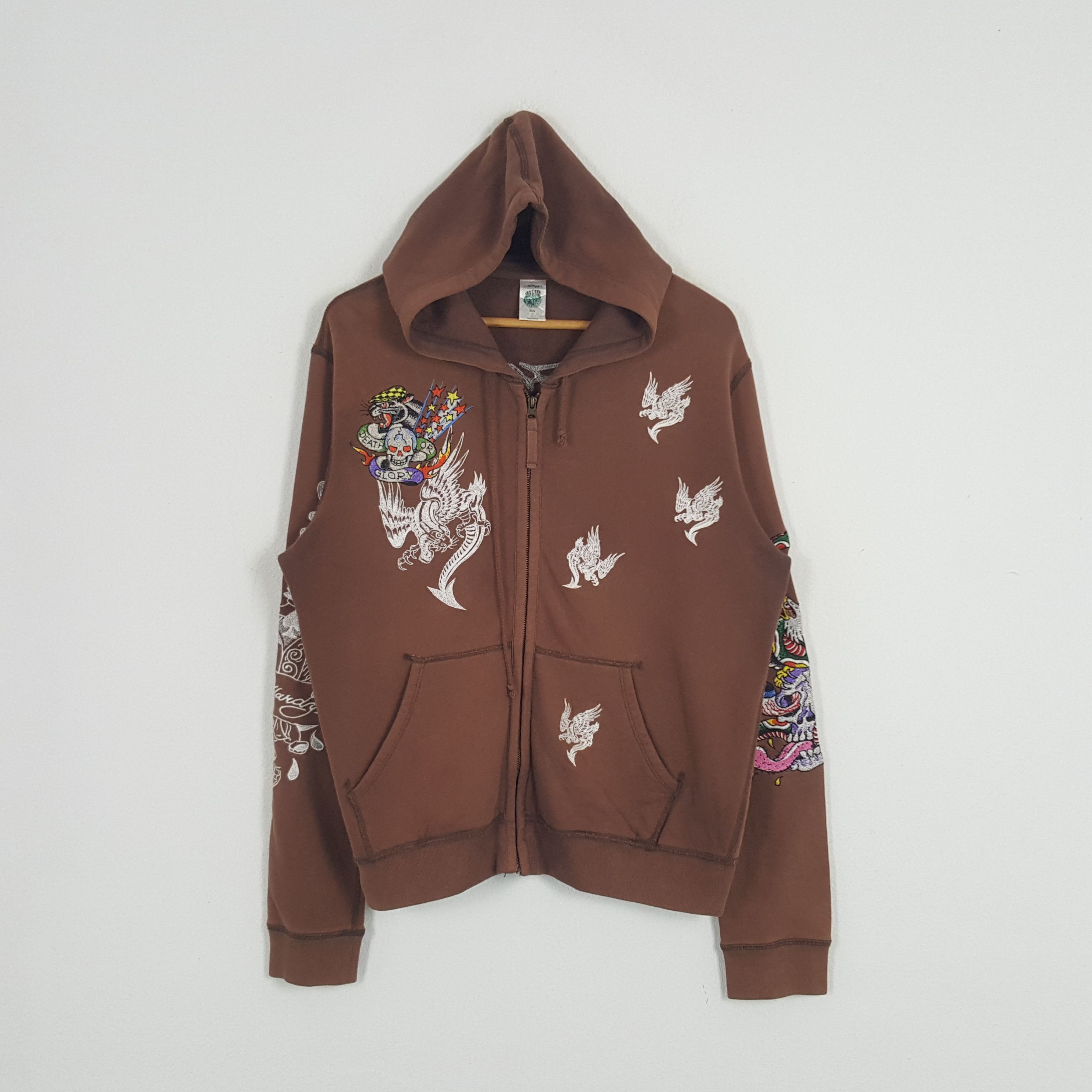 Christian Audigier Vintage Ed Hardy by Christian Audiger Designer Sweatshirt Size US L / EU 52-54 / 3 - 3 Thumbnail