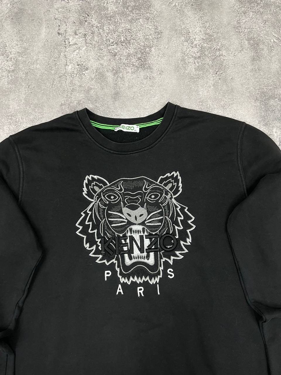 Kenzo Kenzo Paris Men Cotton Sweatshirt Black Crewneck Size XXL Size US XXL / EU 58 / 5 - 2 Thumbnail