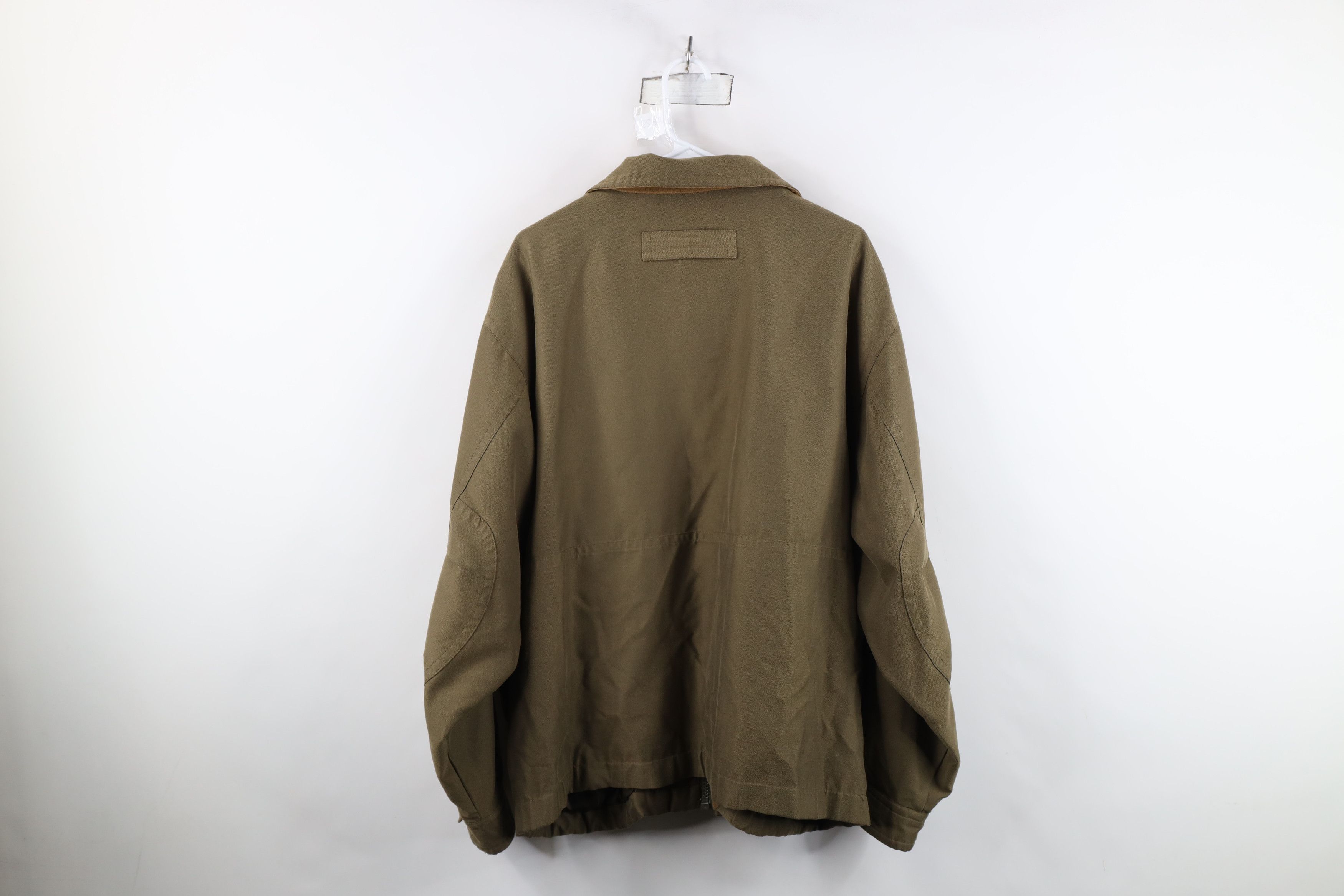 Vintage Vintage 90s Streetwear Pocket Full Zip Bomber Jacket Green Size US L / EU 52-54 / 3 - 14 Thumbnail