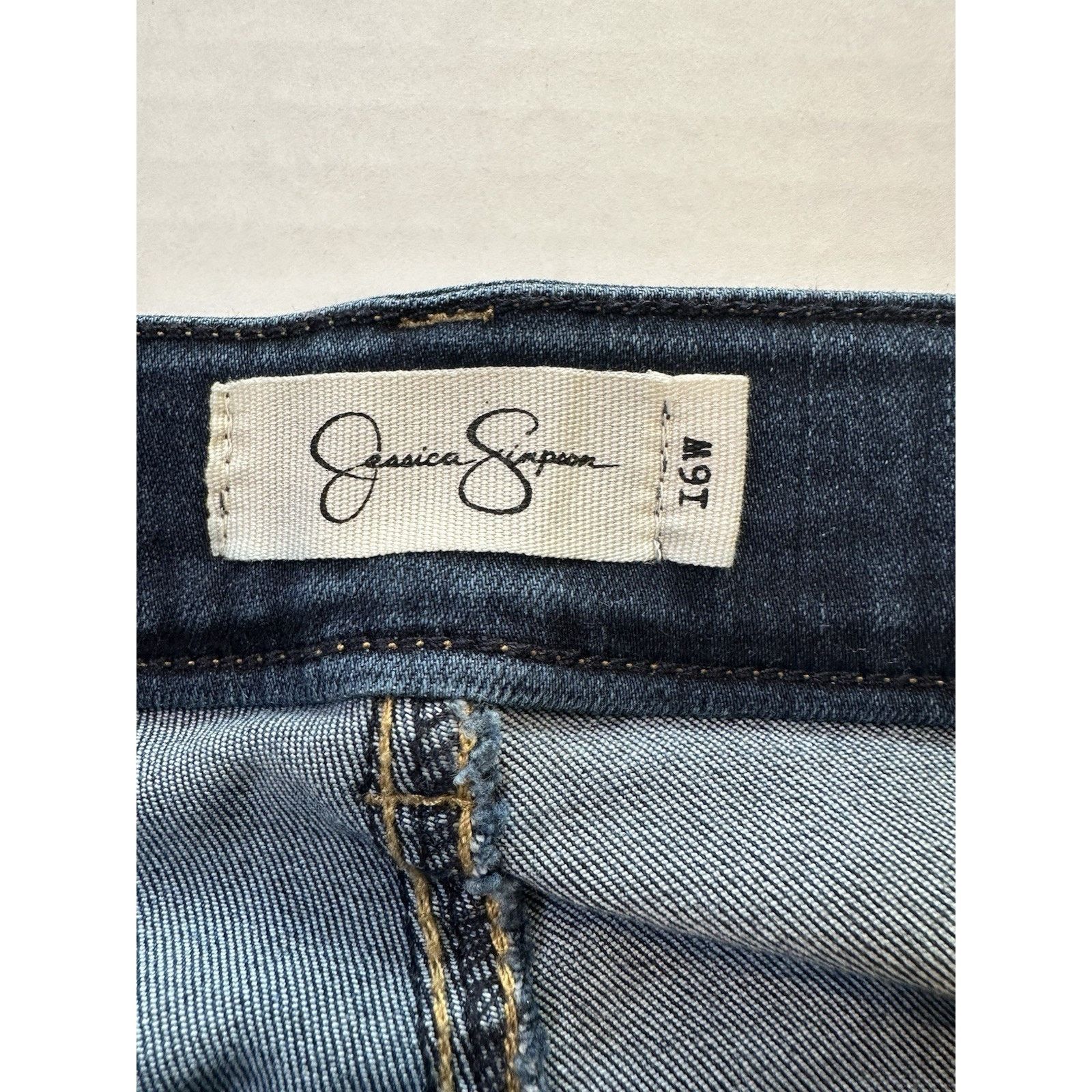Jessica Simpson Jessica Simpson Kiss Me Super Skinny Jeans Blue 16W Preppy Size 38" / US 16 / IT 52 - 7 Thumbnail