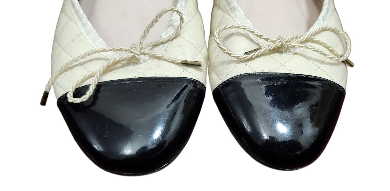 Other PAUL MAYER (ATTITUDES)-BLACK/BONE BALLET FLATS SIZE 8 B Size US 8 / IT 38 - 4 Thumbnail