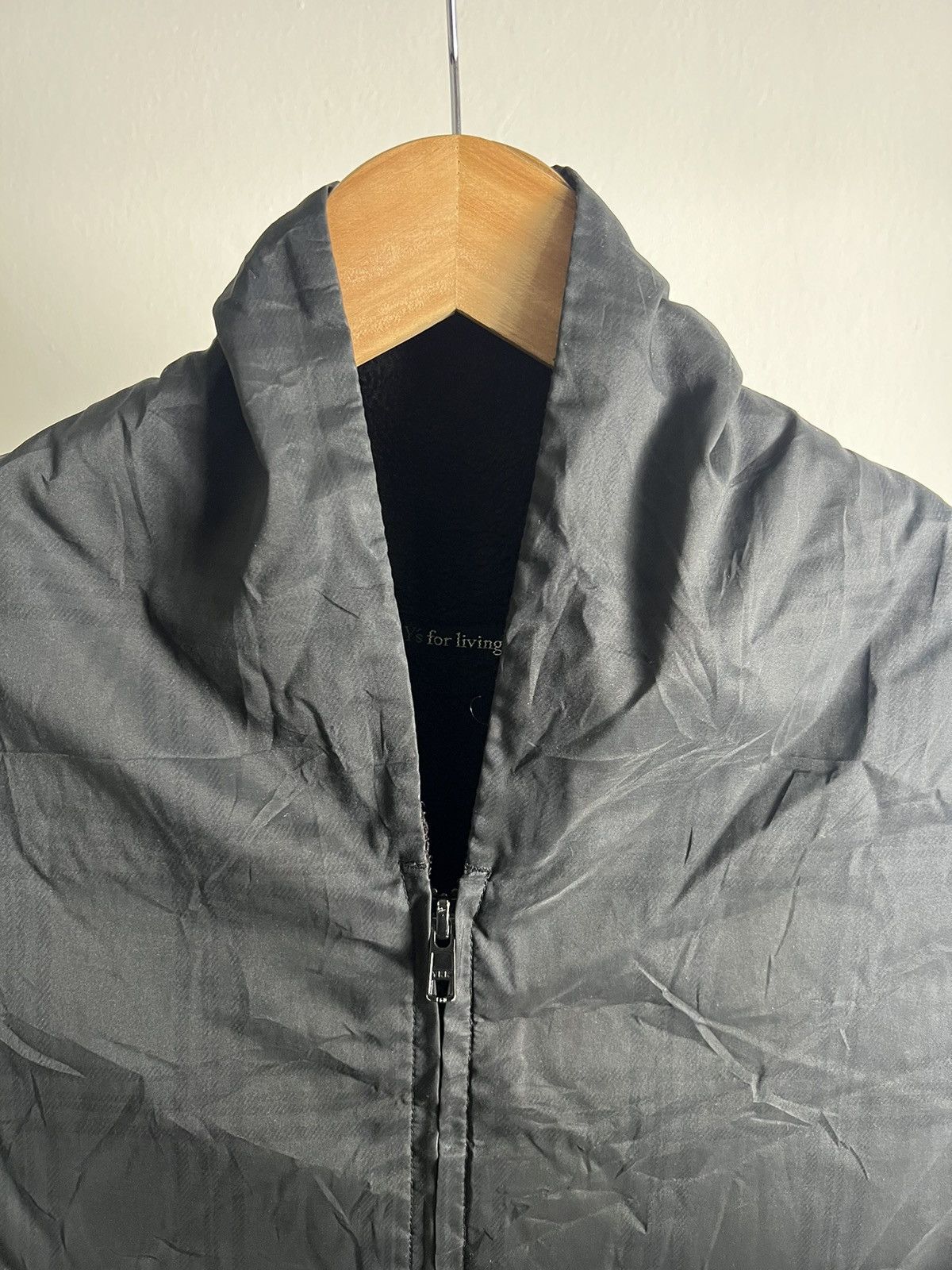 Y's × Y's for Men × Yohji Yamamoto 1990s Y's for Living Black Vest Fleece Lining Size US M / EU 48-50 / 2 - 2 Thumbnail