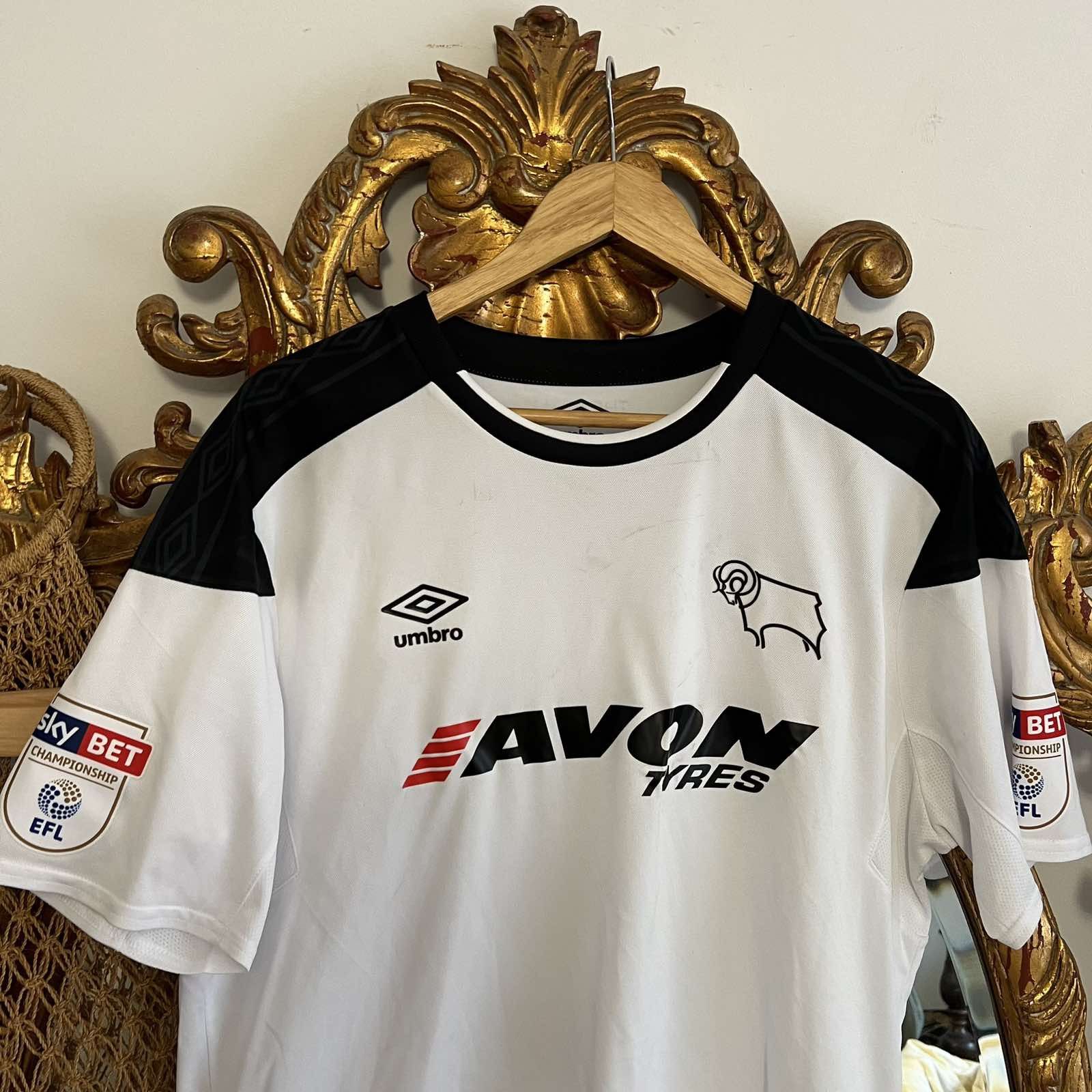 Umbro Umbro Derby County Home Kit #6 Keogh Soccer Jersey Sz XL Size US XL / EU 56 / 4 - 3 Thumbnail