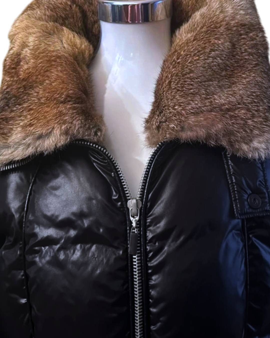 Roberto Cavalli Roberto Cavalli Puffer Jacket w/ Fur Collar c. Mid-2000s Size US XL / EU 56 / 4 - 2 Thumbnail