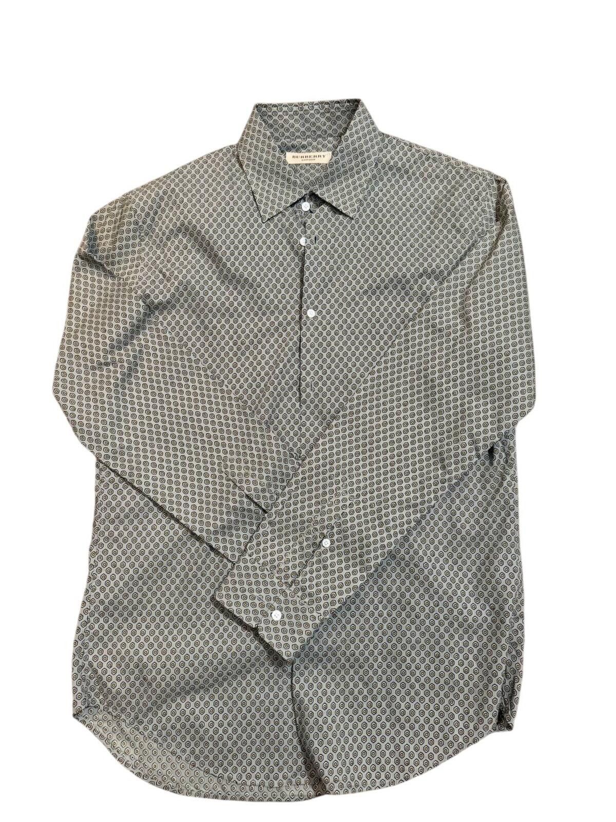 Burberry Burberry London Geometric Print Button-Down Shirt Size US M / EU 48-50 / 2 - 1 Thumbnail