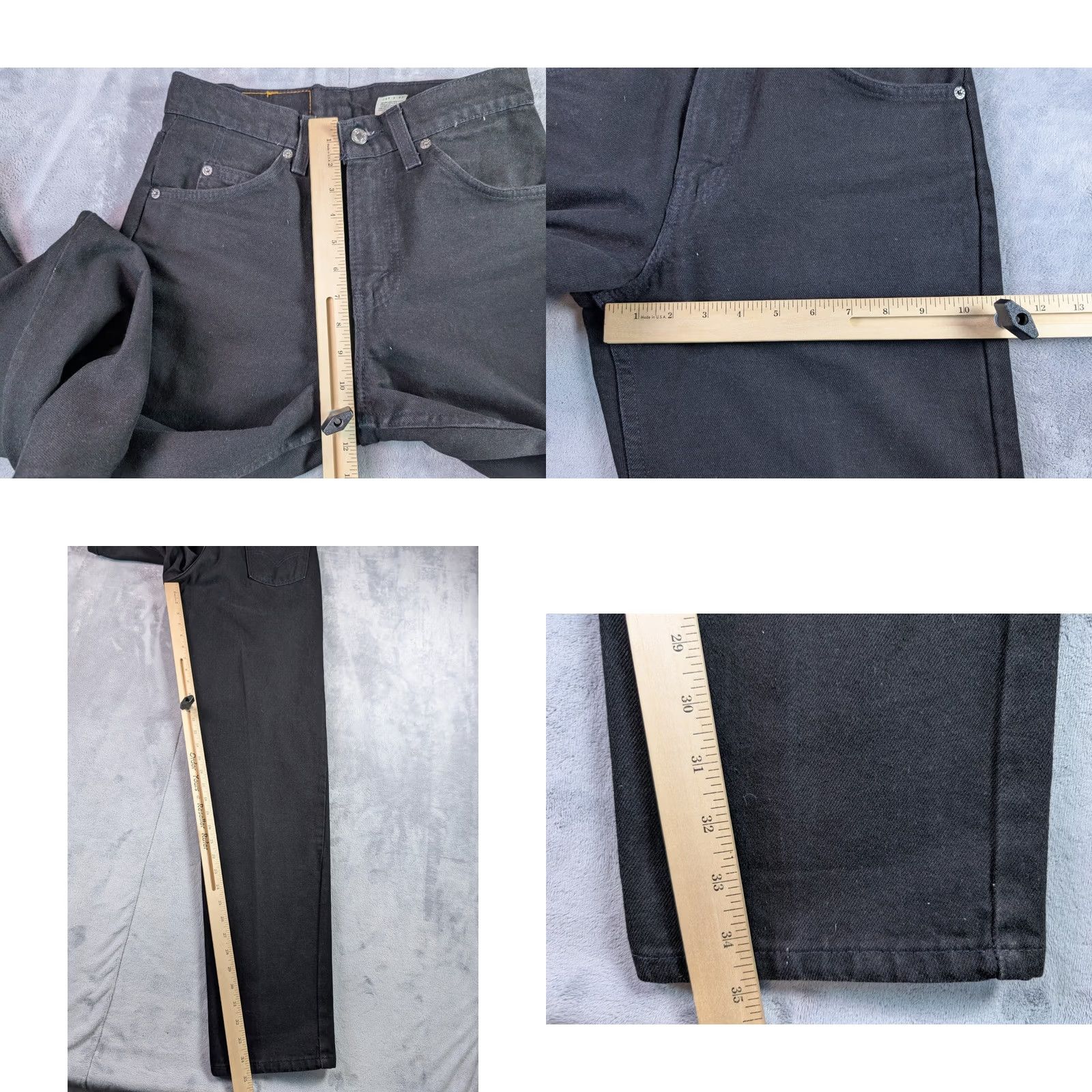 Levi's VINTAGE Levi's 550 Jeans Black Mens 29x34 Relaxed Fit USA Jeans Mens 29 Black Levi's 550 Hip Hop USA Vintage Size US 29 - 8 Thumbnail