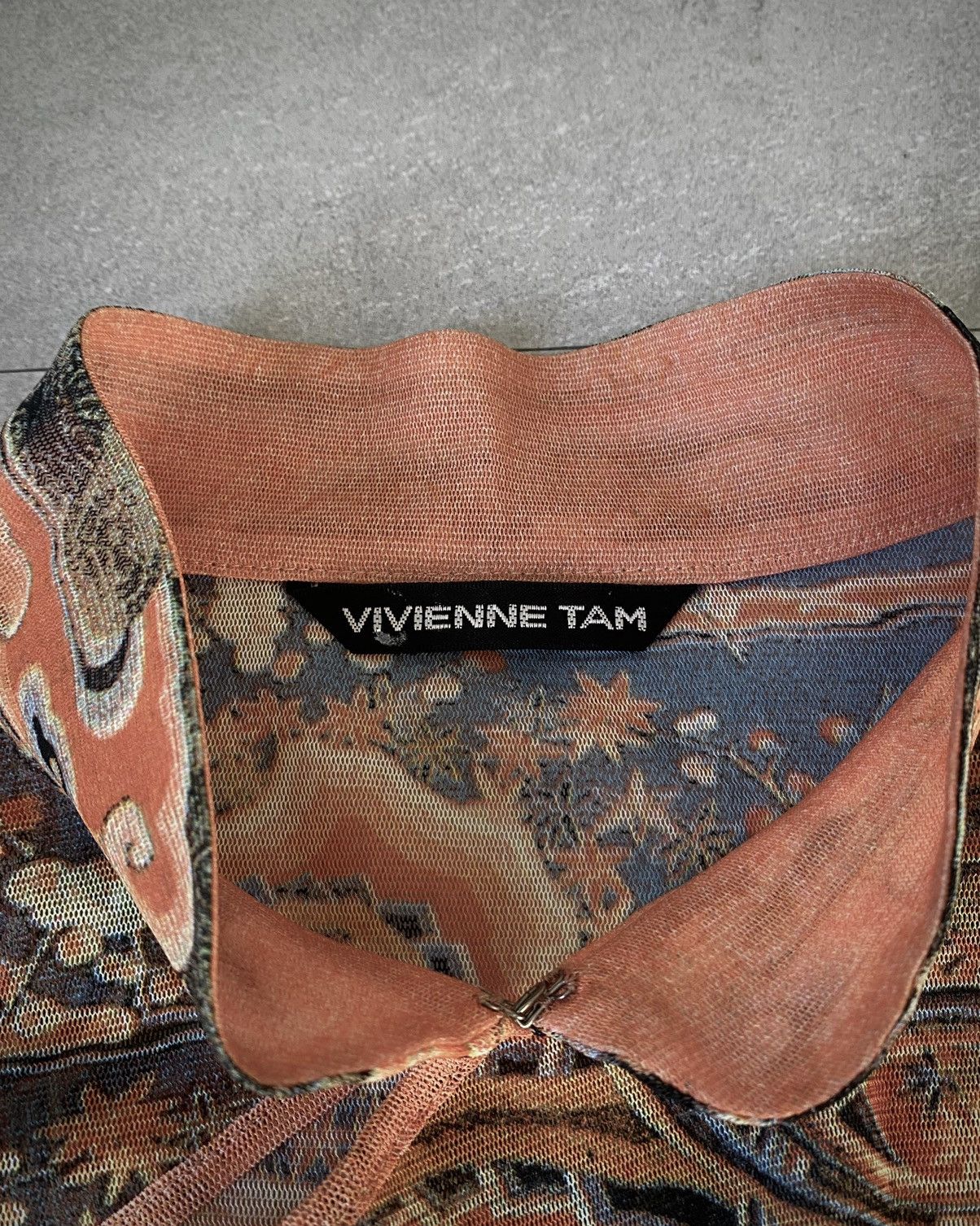 Vivienne Tam Vivienne Tam Chinese Printed Mesh Longsleeve Size S / US 4 / IT 40 - 6 Thumbnail