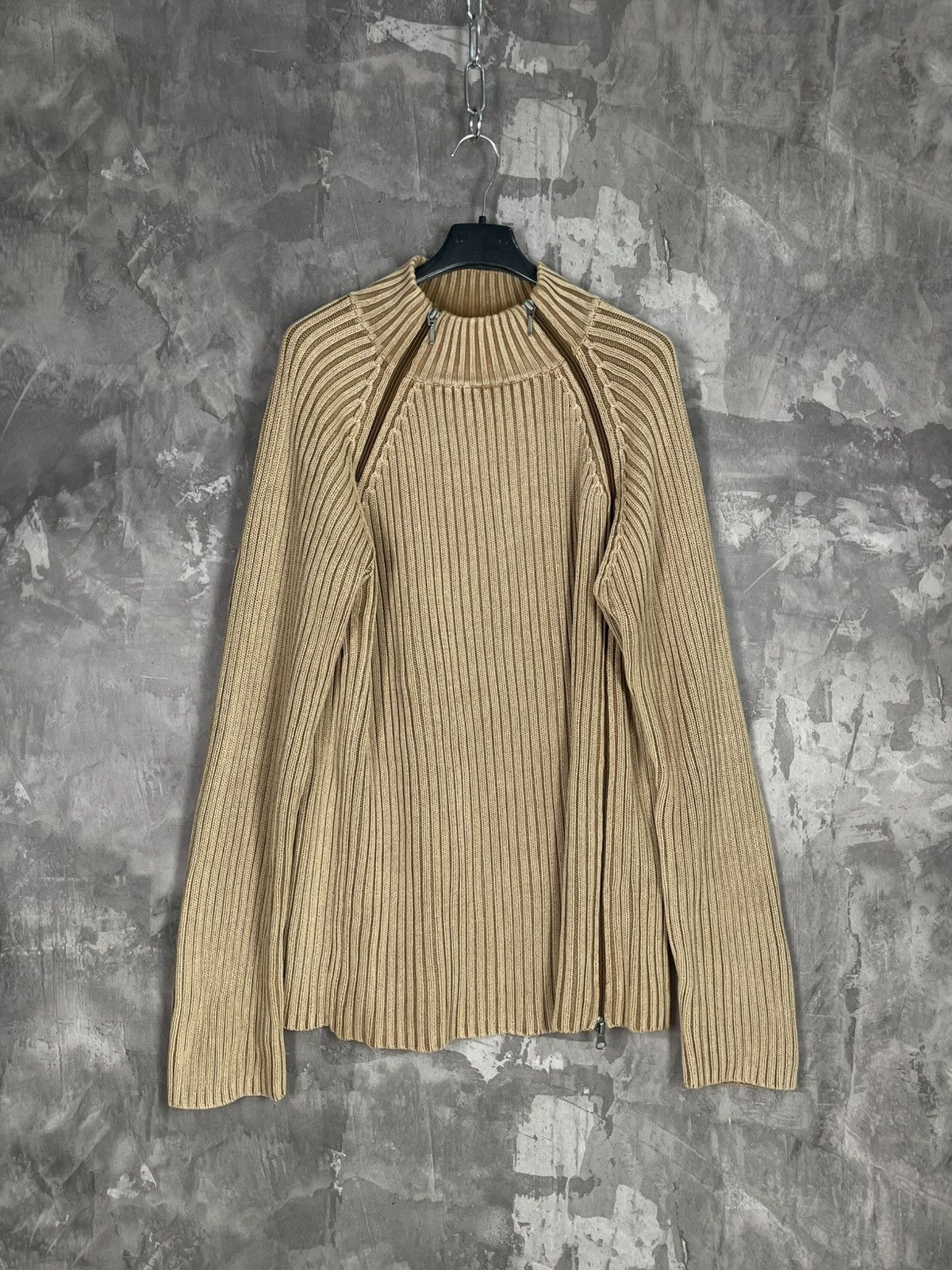Vintage Y2K VTG Japanese style 3D striped knit sweater D&G style Size US L / EU 52-54 / 3 - 1 Thumbnail