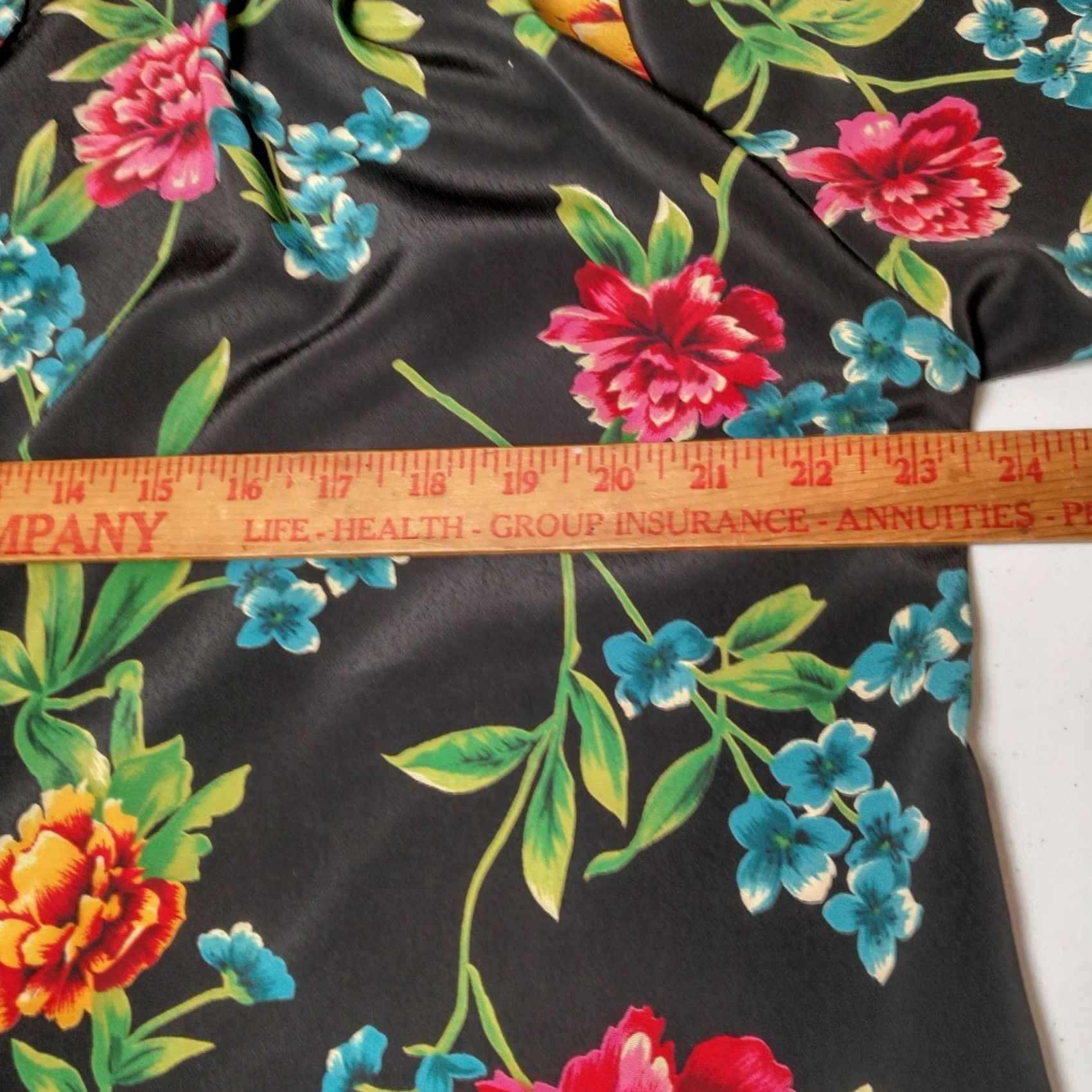 Vintage VINTAGE Maggie Sweet Blouse 1X Women Flower Chiffon Button Long Sleeve Collared Gold Floral Size XL / US 12-14 / IT 48-50 - 7 Thumbnail