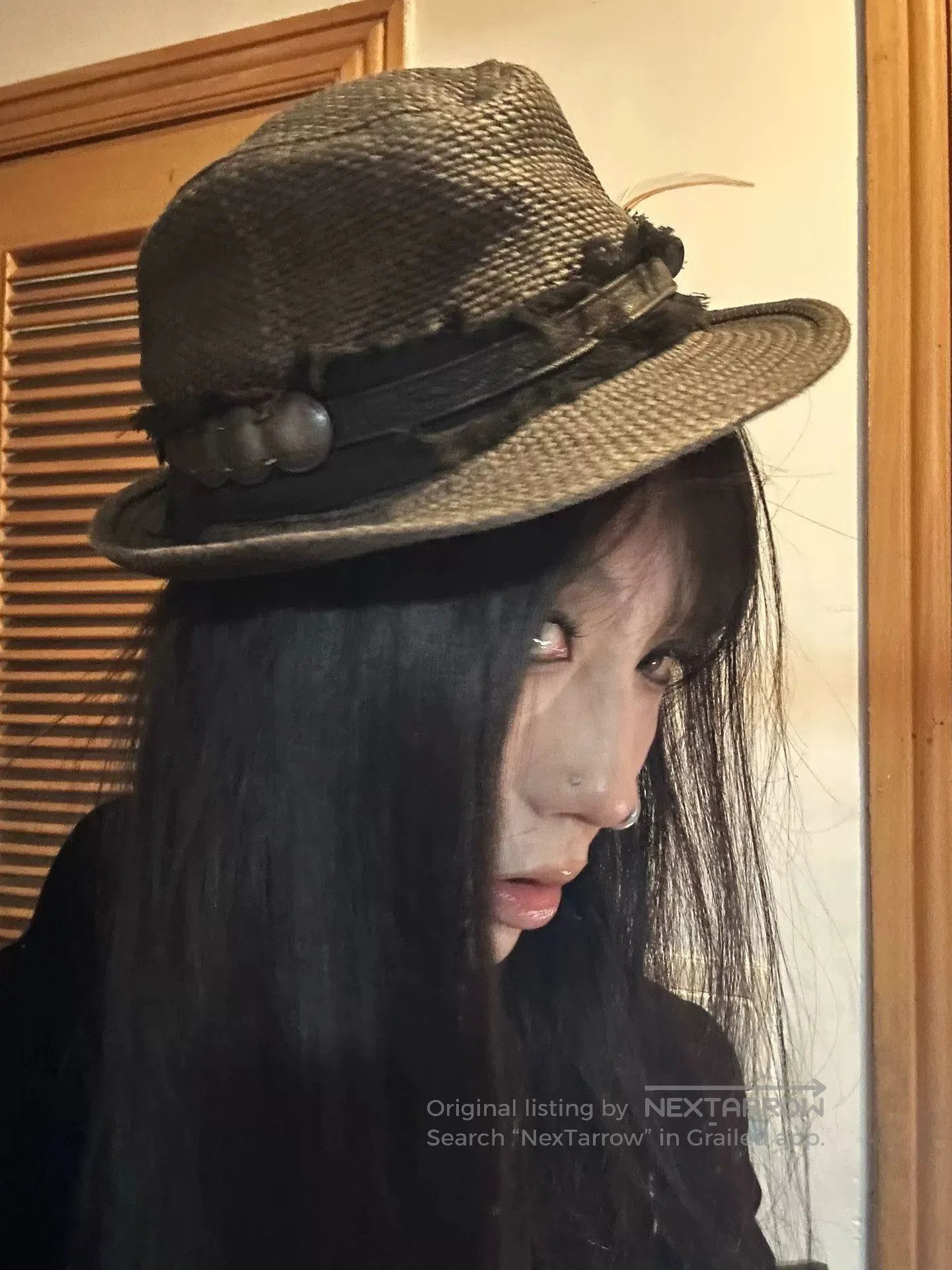 14th Addiction Woven Feather Mini Hat for Women. Size ONE SIZE - 5 Thumbnail