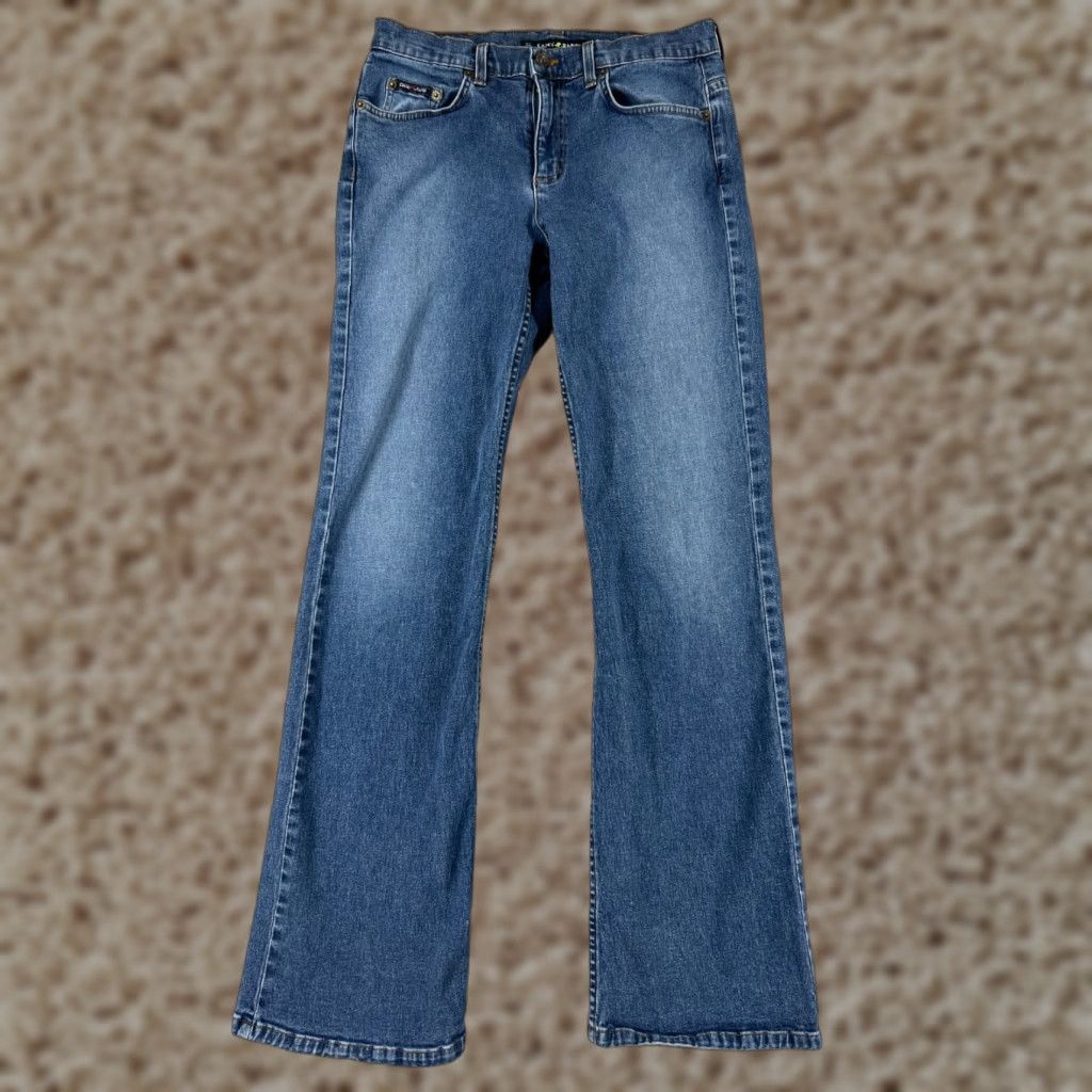 DKNY VINTAGE DKNY Jeans Womens 6 Blue Denim Bootcut 5-Pocket Design Zip Inseam 30 in Medium Wash Size 28" / US 6 / IT 42 - 1 Thumbnail