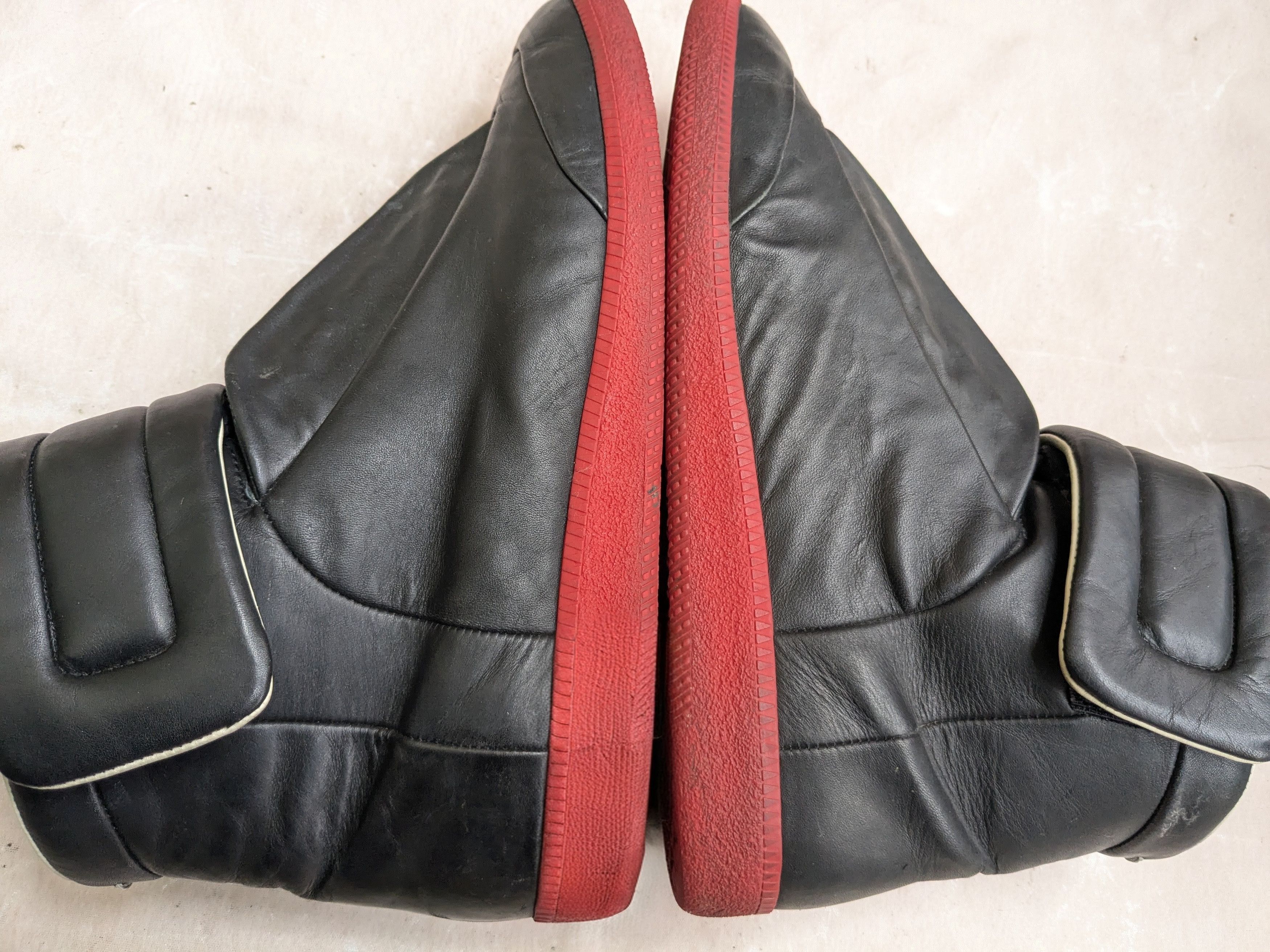 Maison Margiela Maison Margiela Future Black Red 12 45 High Tops Leather Size US 12 / EU 45 - 12 Thumbnail