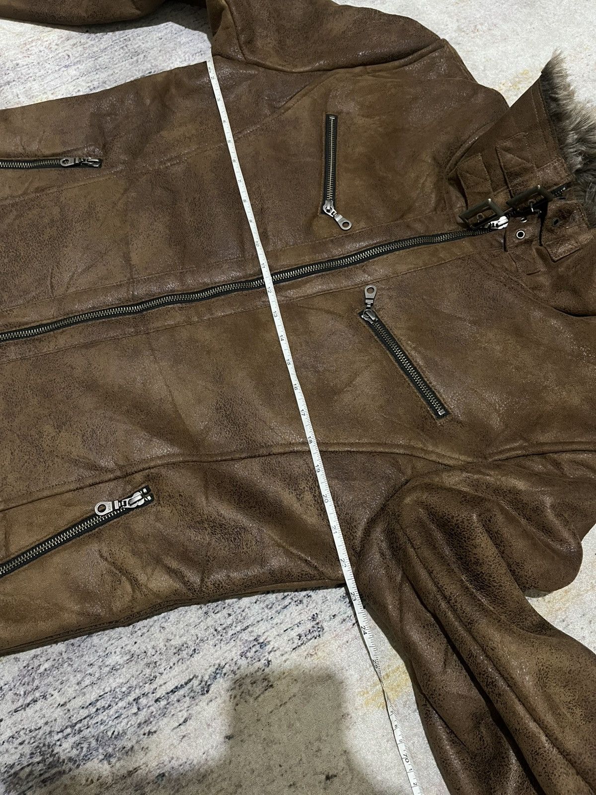 Le Grande Bleu (L.G.B.) Japanese brand Mossimo suede fur rider jacket vkei style Size US XL / EU 56 / 4 - 14 Thumbnail