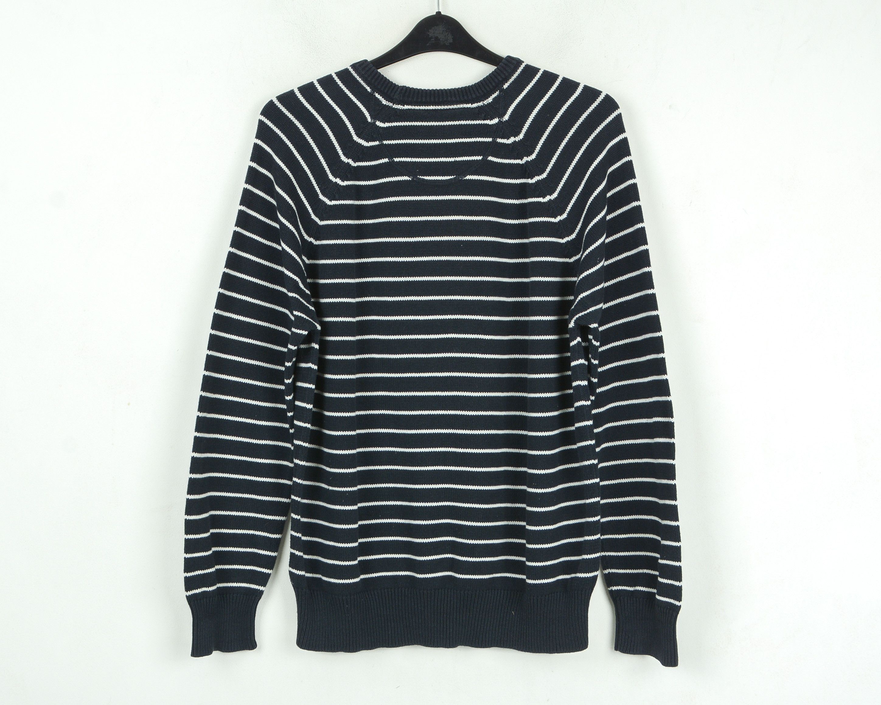 Henri Lloyd Mens XL Pullover Sweater Crew Neck Jumper Striped Logo Knit Size US XL / EU 56 / 4 - 4 Thumbnail