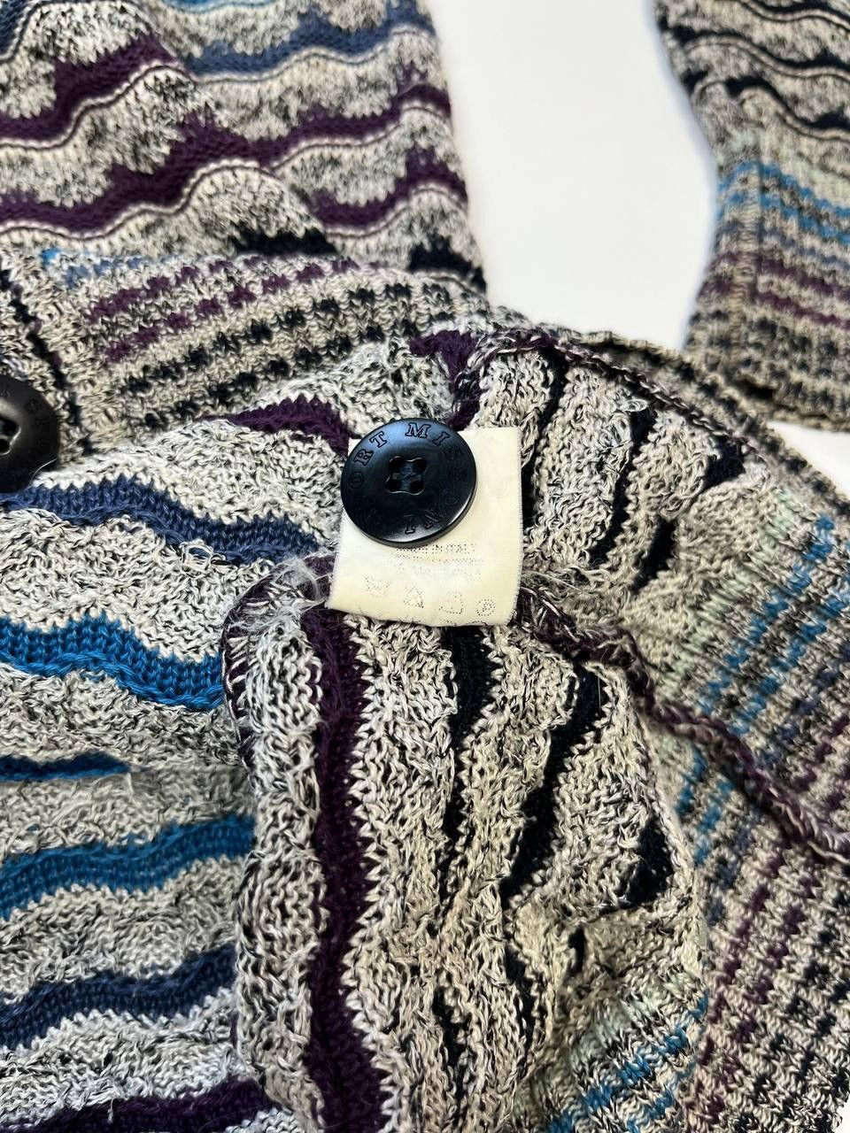 Missoni Vintage Missoni Luxury knit Cardigan Sweater Jumper Cotton Size US XL / EU 56 / 4 - 7 Thumbnail