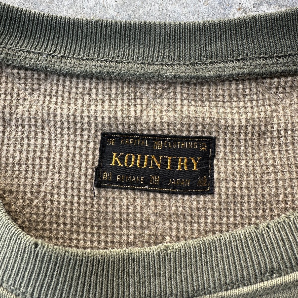 Kapital Kapital prisoner stencil two tones quilted sunfade sweat Size US L / EU 52-54 / 3 - 5 Thumbnail