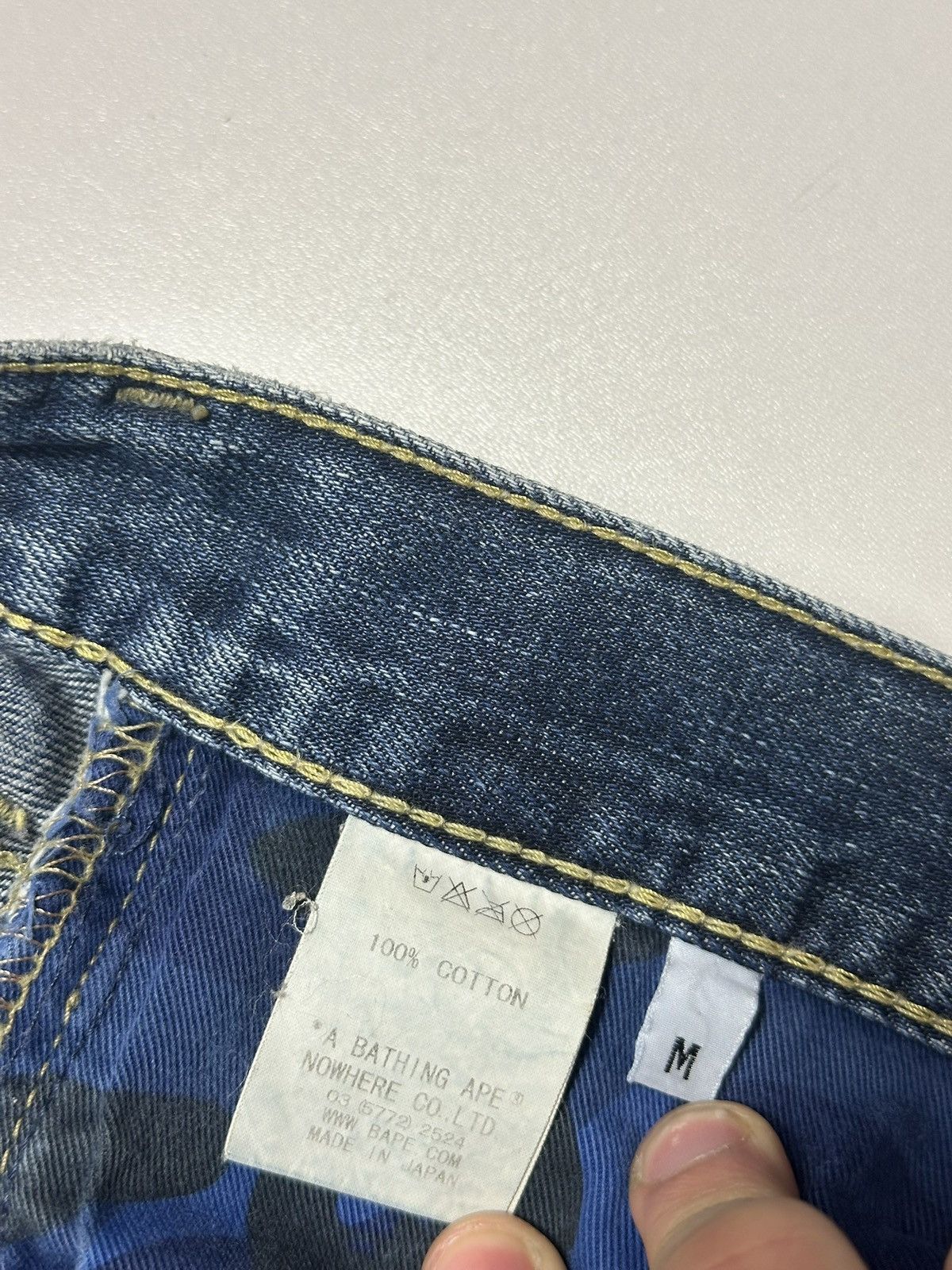 Bape Vintage Bape Embroidered Jeans Size US 32 / EU 48 - 12 Thumbnail