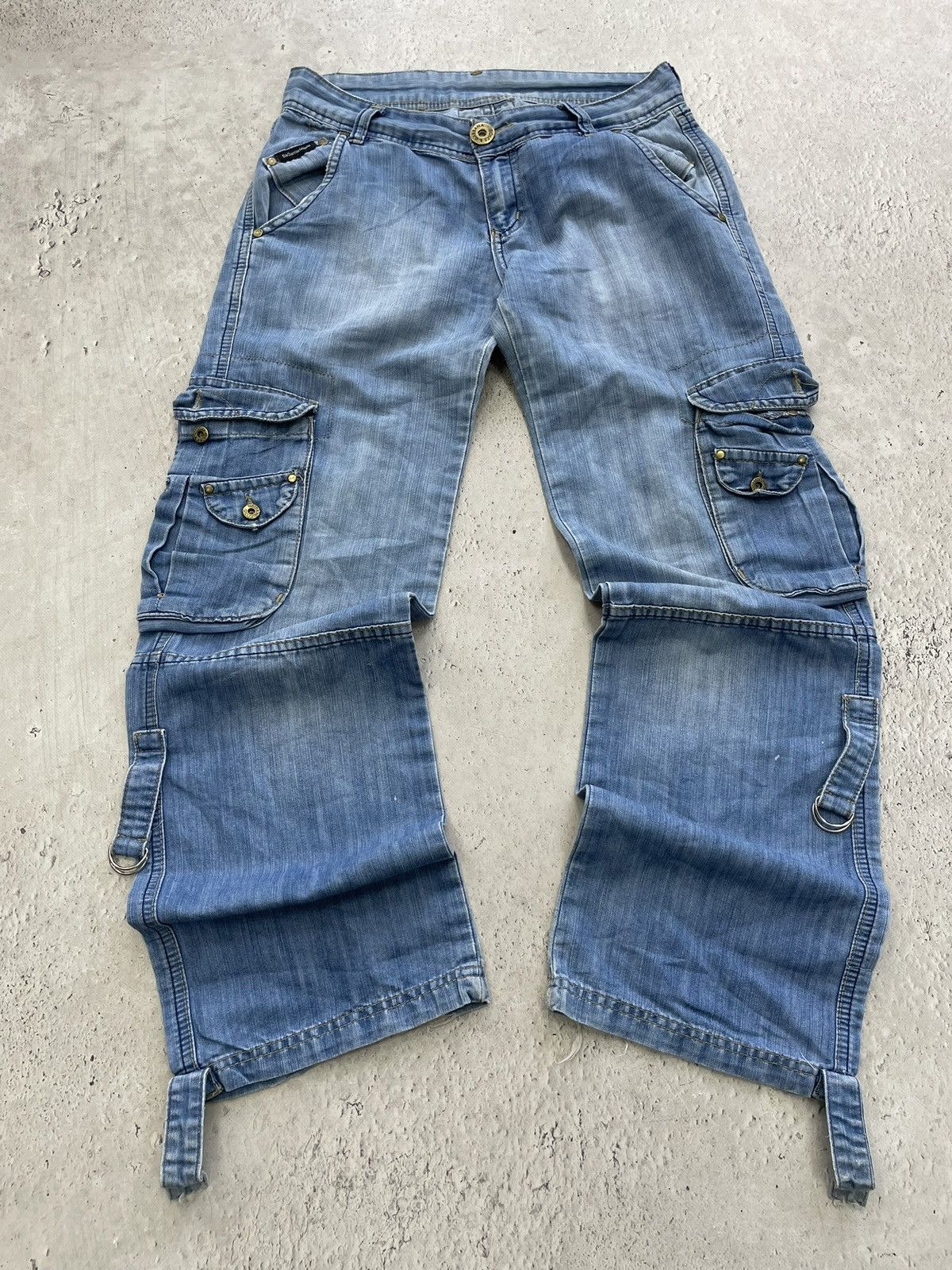Dolce & Gabbana Rare flared denim cargo Dolce Gabbana 2000s pants jeans Size US 29 - 1 Thumbnail