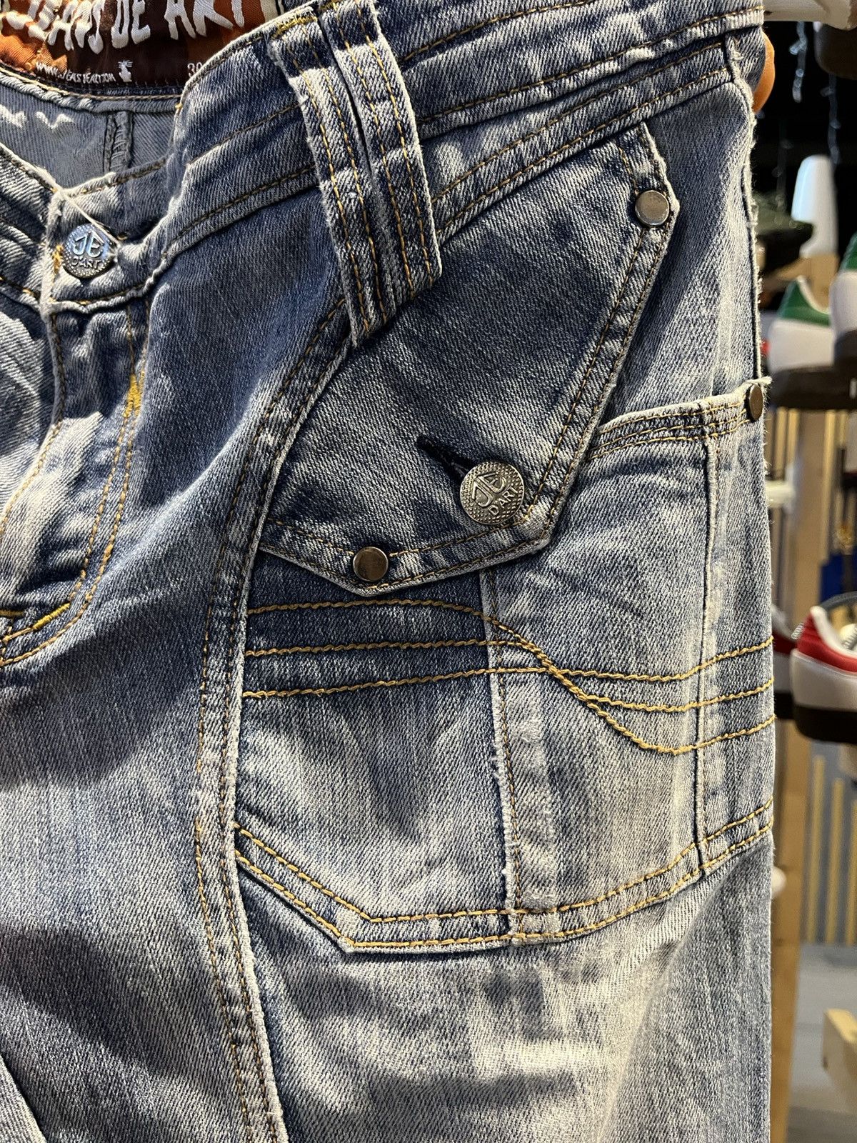 Japanese Brand × Vintage Vintage Jeans De Art Distressed Multi Pocket Size US 31 - 11 Thumbnail