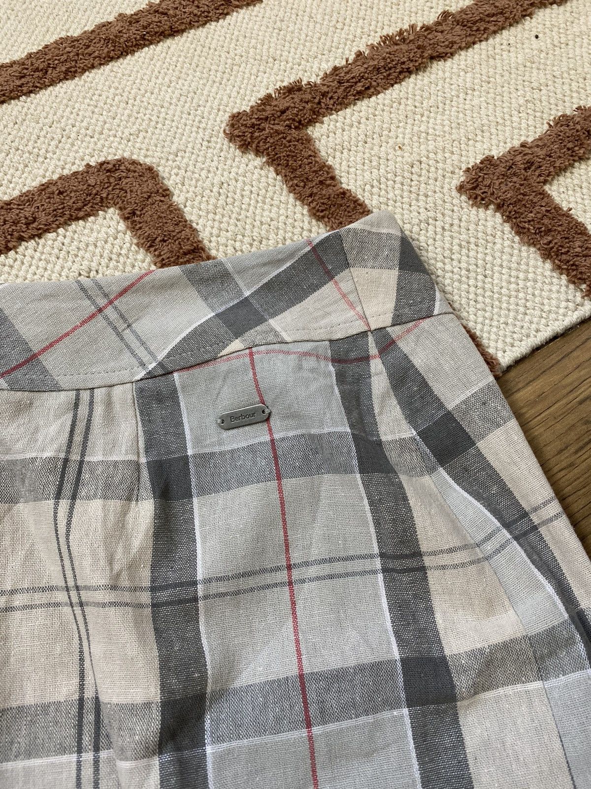 Barbour VINTAGE BARBOUR NOVA CHECK MIDI SKIRT Size 36" / US 14 / IT 50 - 4 Thumbnail