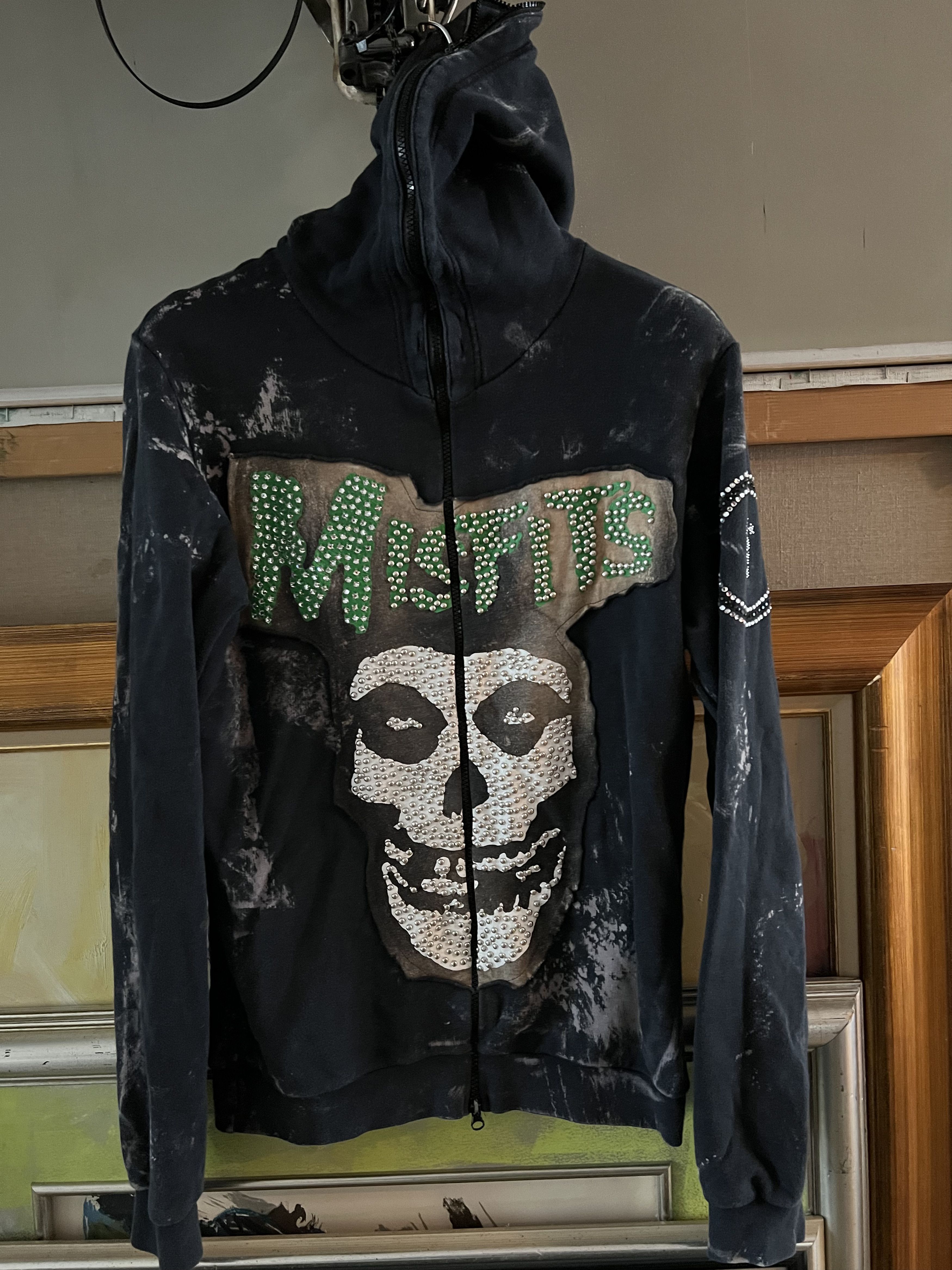 image of Bad Spirit Famous "misfits Handcrafted Hoody in Black, Men's (Size Large)