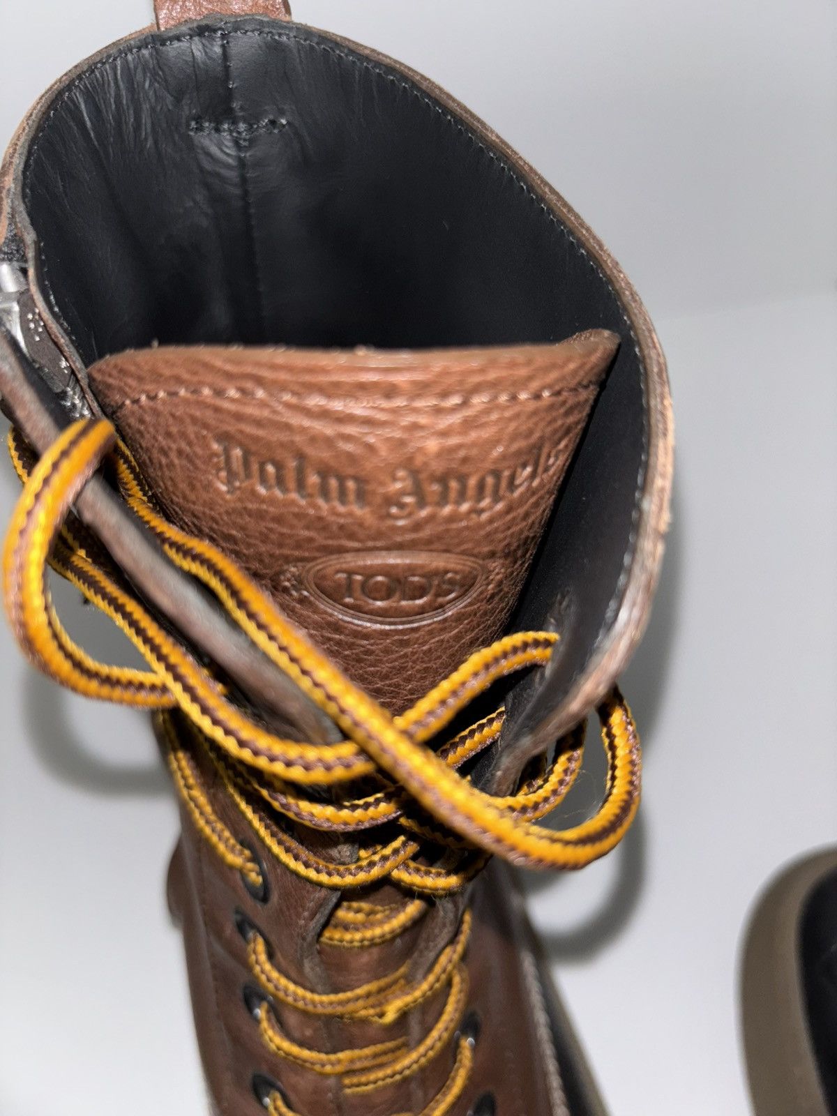 Moncler × Palm Angels × Tod's Moncler x Tod’s x Palm Angels Gommino Leather Boots Size US 11.5 / EU 44-45 - 3 Thumbnail
