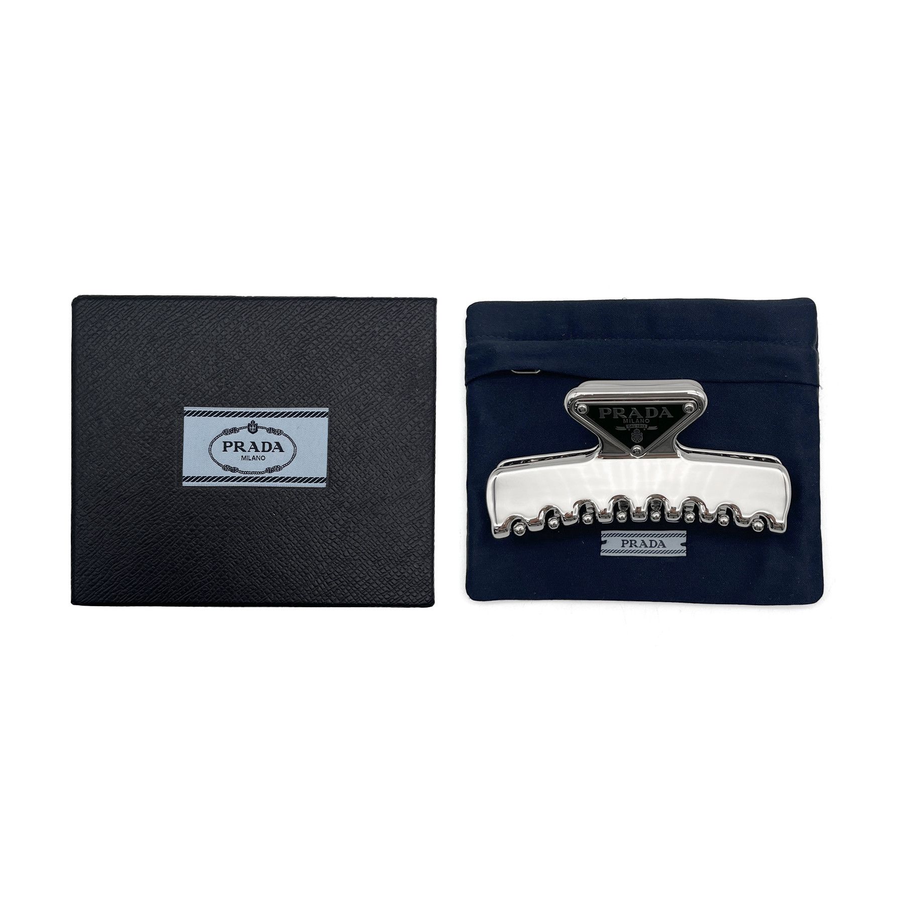 Prada Prada Metal Hair Clip Size ONE SIZE - 4 Thumbnail