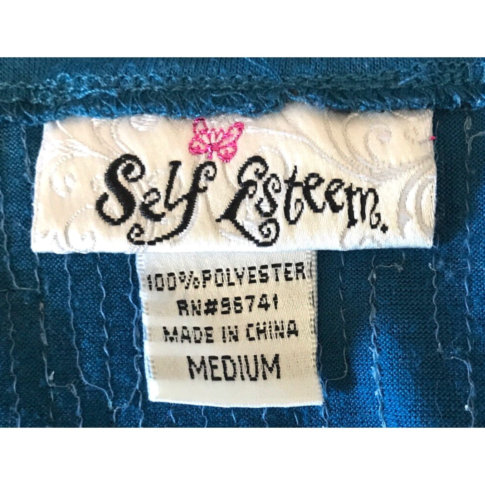 Vintage Self Esteem Woman Top M Short Sleeve Blue Sequins B521 Blouse Women M Blue Sequins Size M / US 6-8 / IT 42-44 - 3 Thumbnail