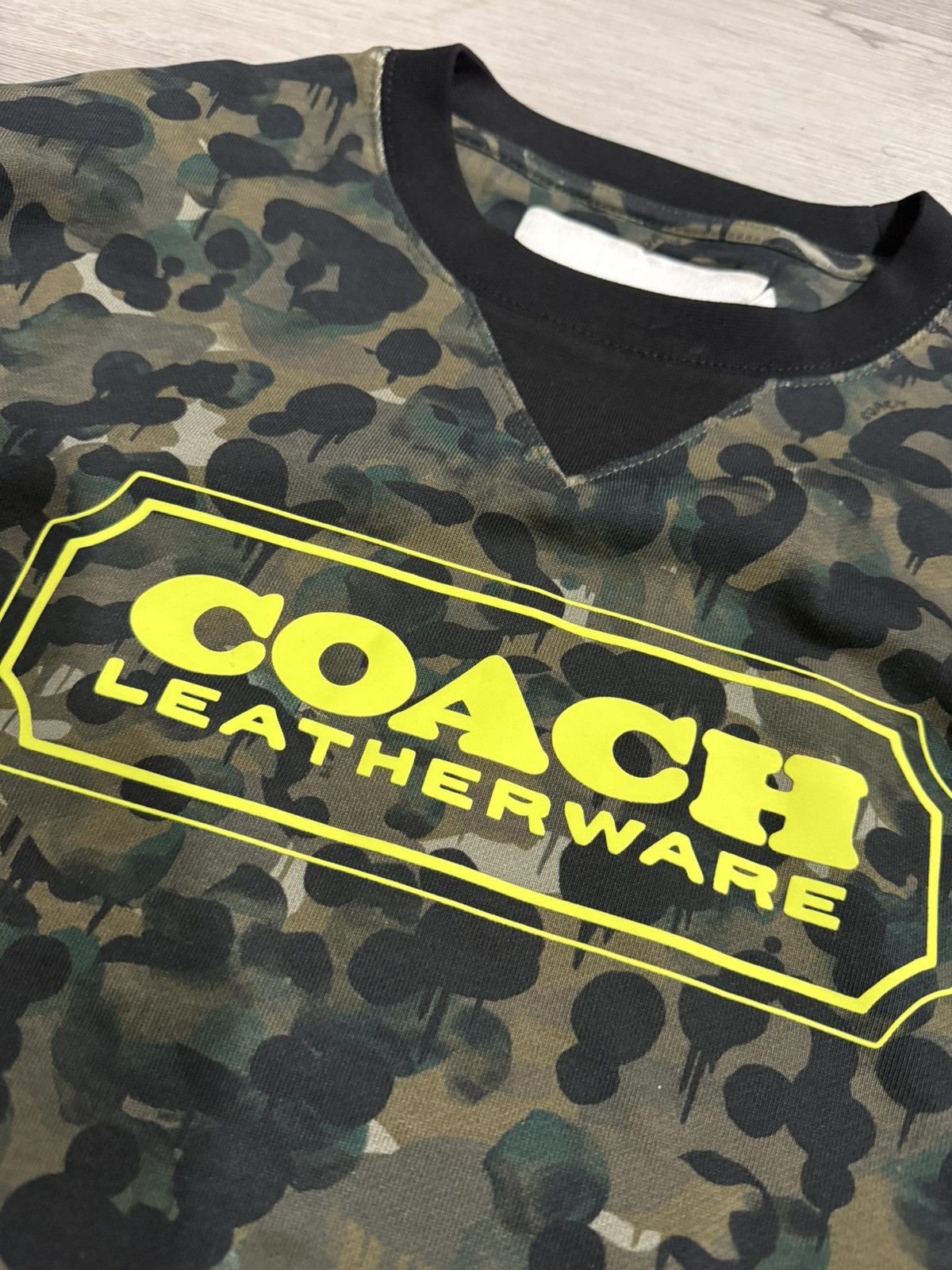 Coach Coach green camo sweatshirt Size US S / EU 44-46 / 1 - 3 Thumbnail