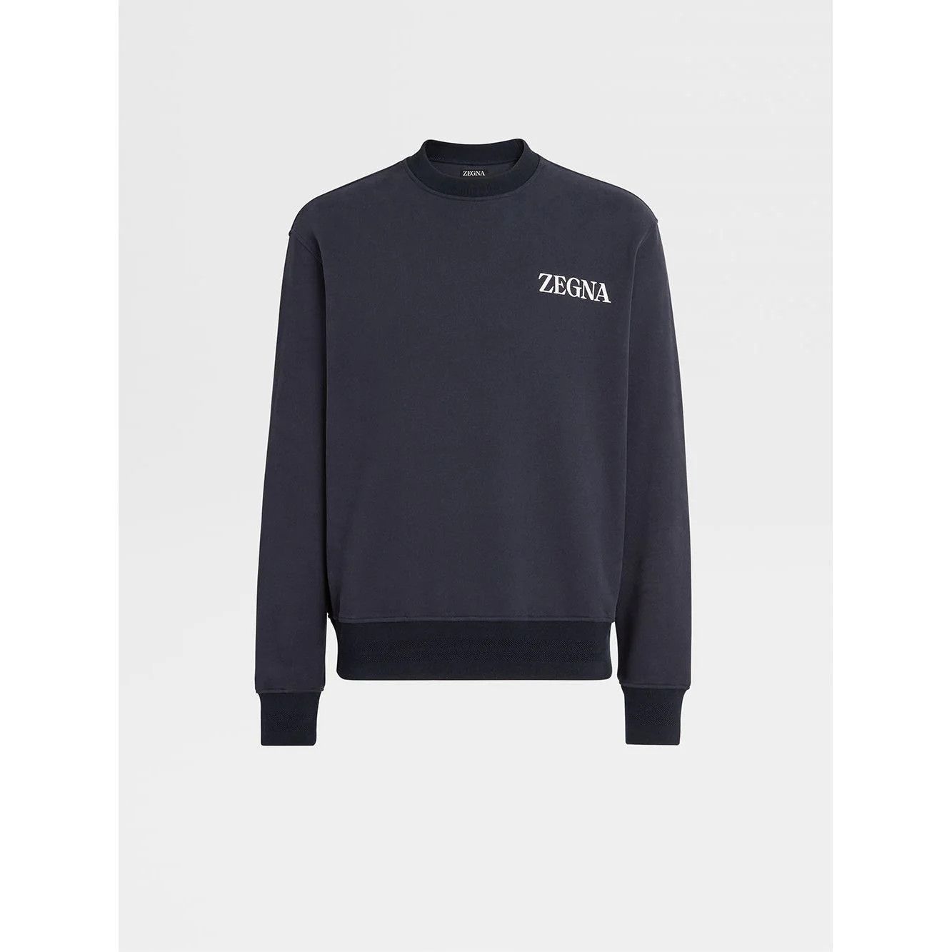 Ermenegildo Zegna o1s1rm0725 Crewneck Sweatshirt in Blue Size US XXL / EU 58 / 5 - 1 Thumbnail