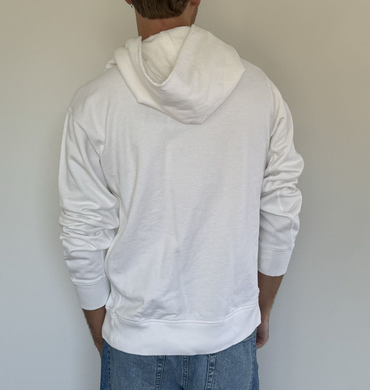 NEW Helmut Lang Boxy White Hoodie