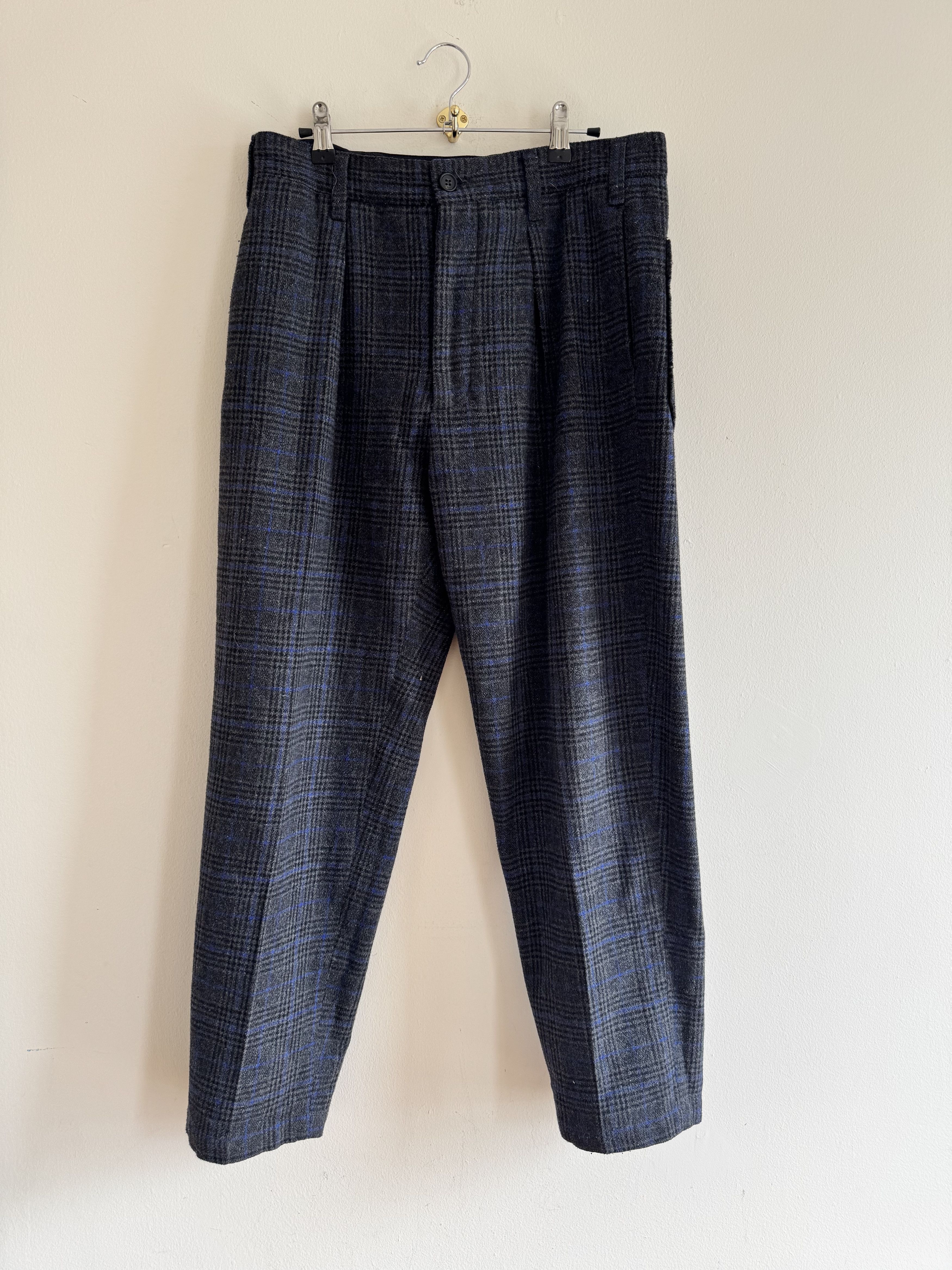 Engineered Garments FWK Balloon Pant (Black Big Plaid Worsted Wool