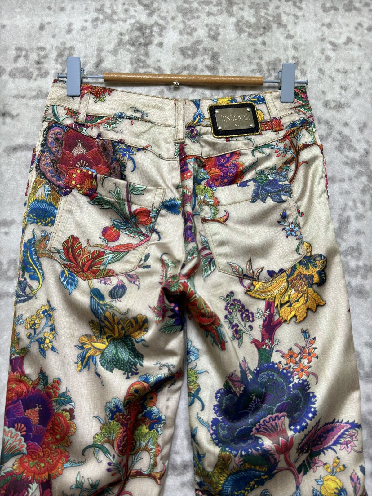 Just Cavalli Just Cavalli 2000s Abstract Floral Print Archive Pants Size US 26 / EU 42 - 8 Thumbnail