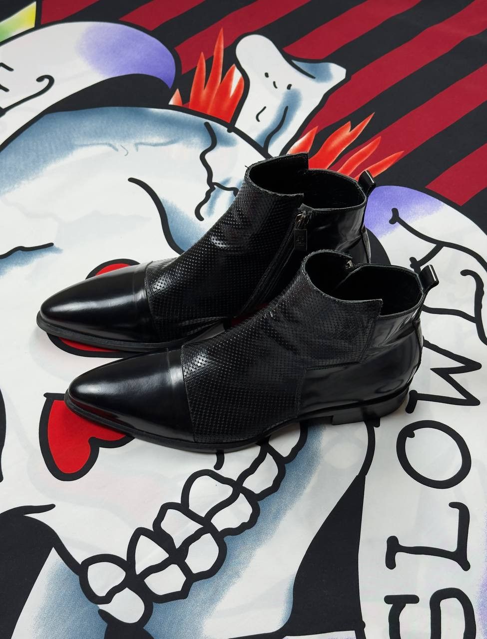 Jo Ghost Jo Ghost Luxury 2031 leather ankle boots with zipper Size US 8.5 / EU 41-42 - 1 Thumbnail