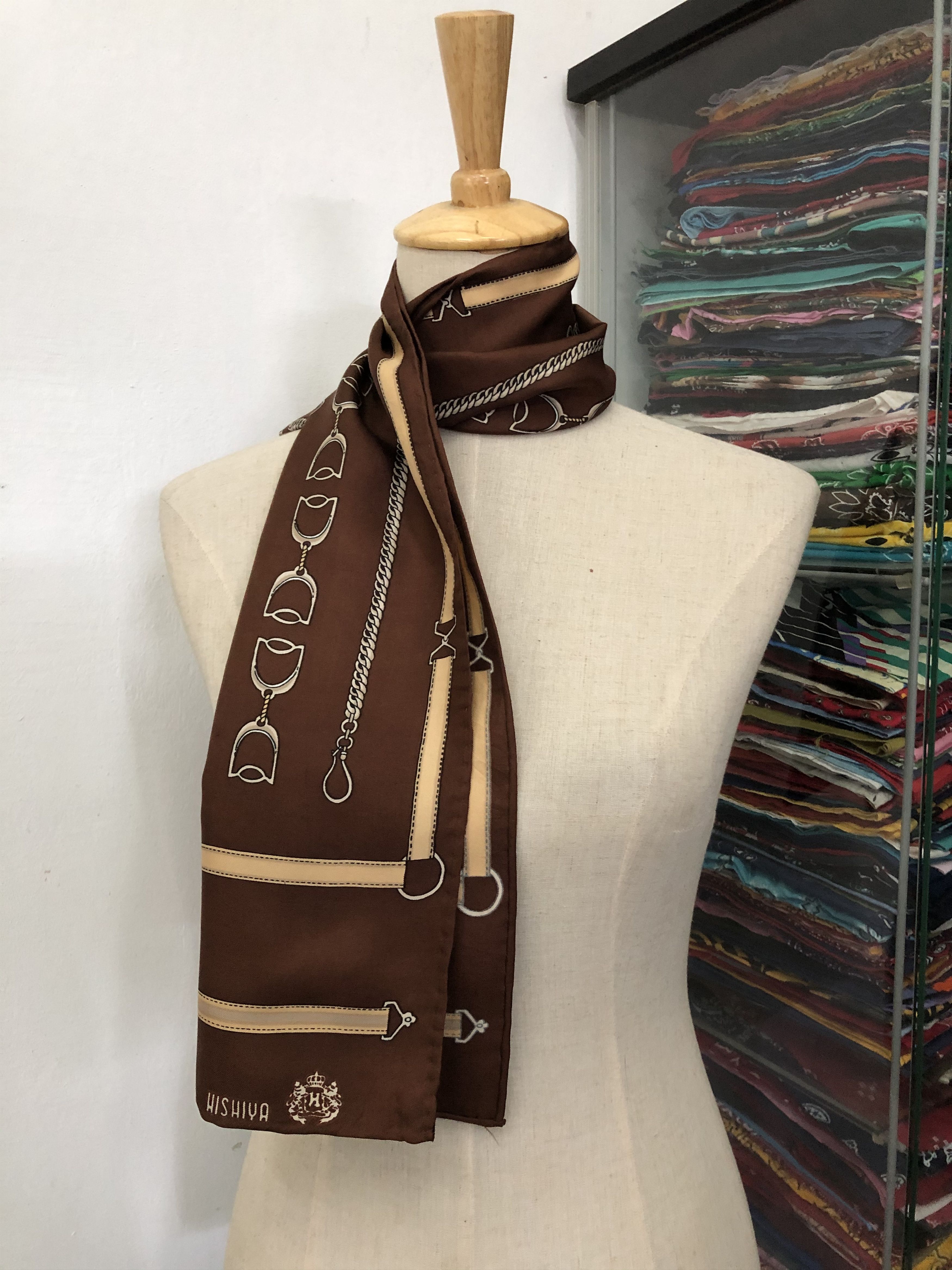 Vintage Hishiya Silk Scarf