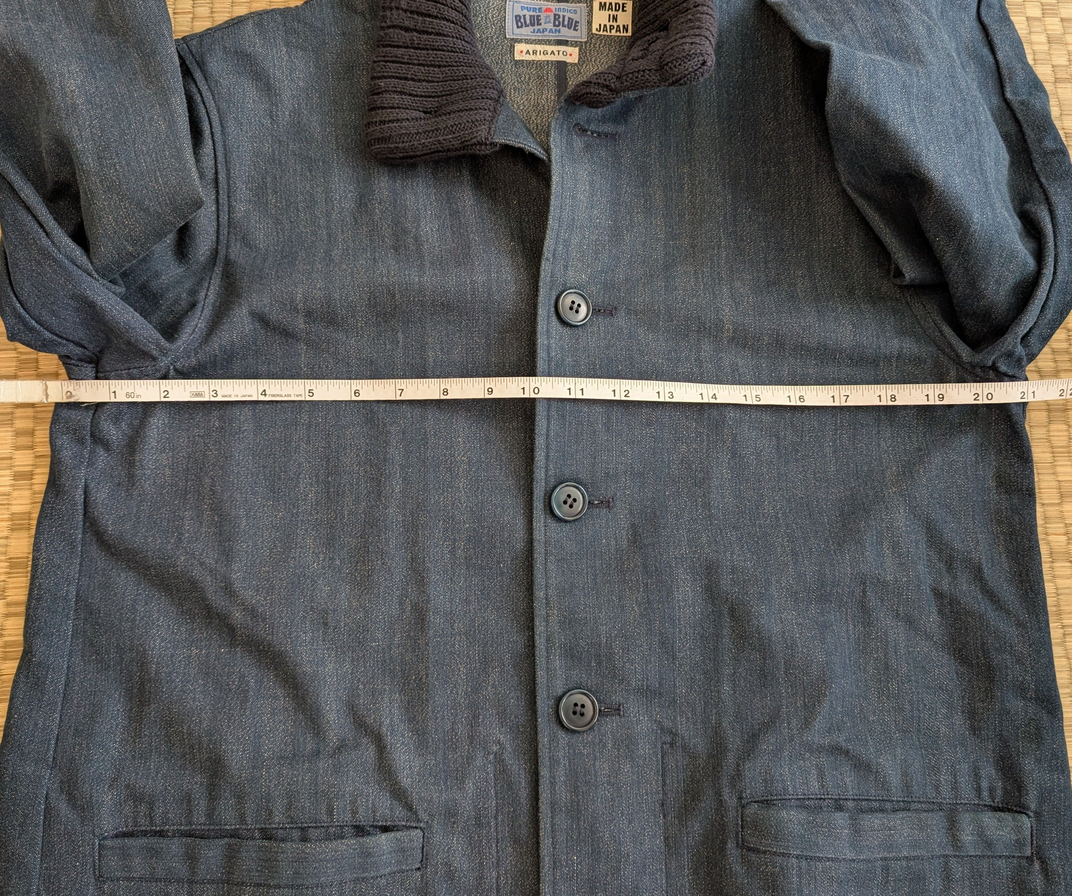Blue Blue Japan RARE Blue Blue Japan Ribbed Collar Coverall Jacket Size US S / EU 44-46 / 1 - 5 Thumbnail
