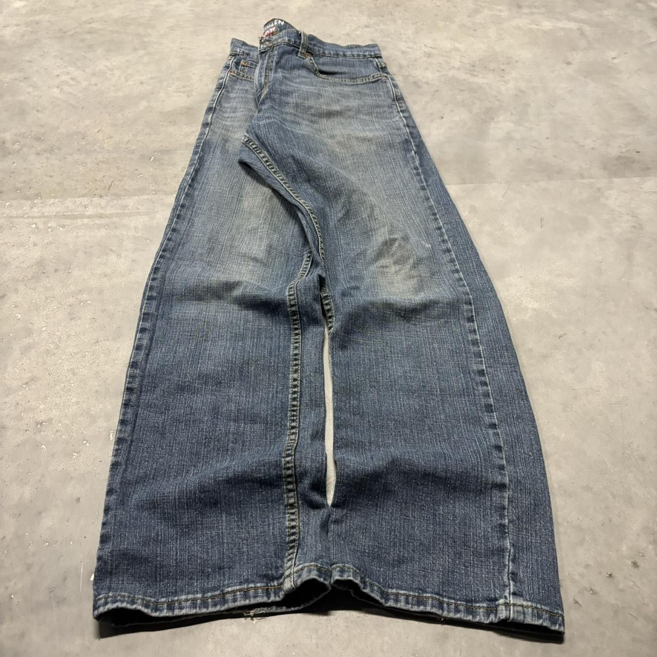 Levi's × Vintage Crazy Vintage Y2K/2000s Grunge Dark Wash Levi’s Denim Jeans! Size US 34 / EU 50 - 3 Thumbnail