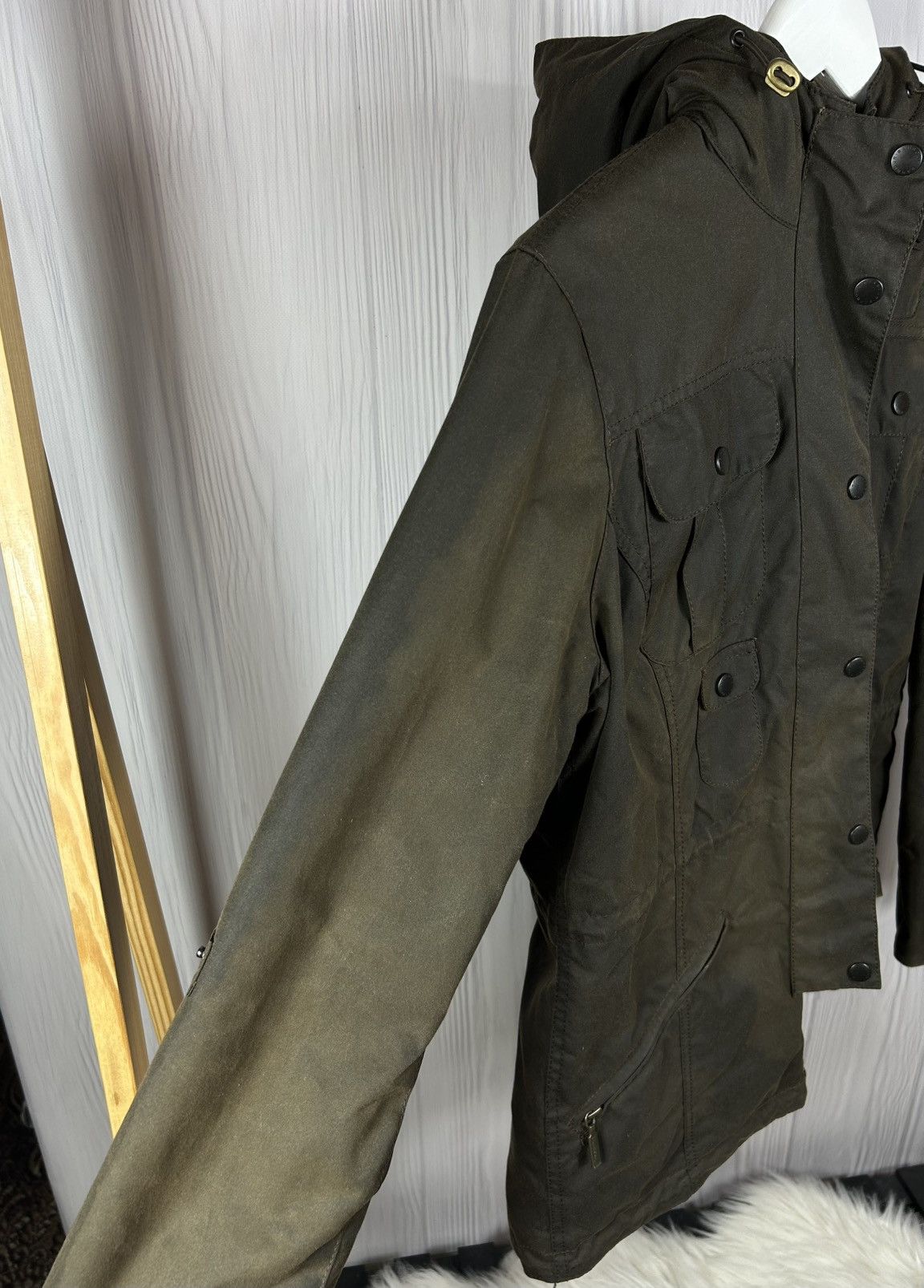 Barbour Barbour Winter Force Waxed Parka Jacket Size 10 Size M / US 6-8 / IT 42-44 - 7 Thumbnail