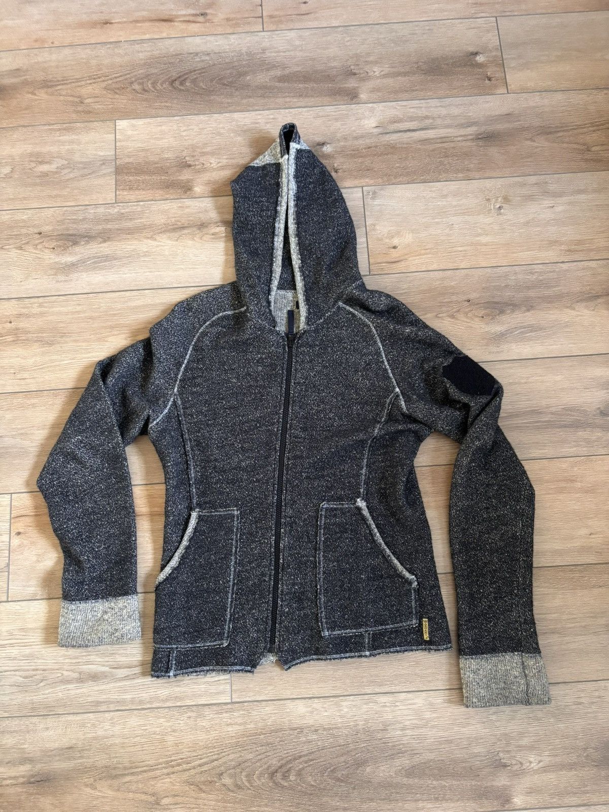 Emporio Armani ARMANI GREY HEMP SPLIT HOODIE Size US M / EU 48-50 / 2 - 1 Thumbnail