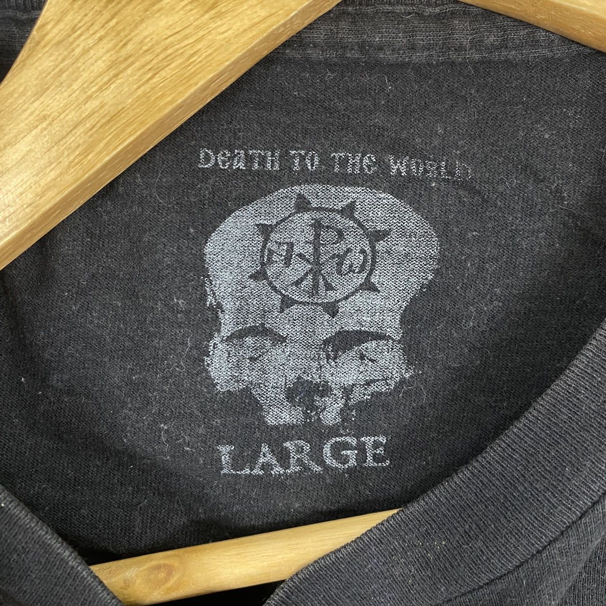 Vintage Death To The World Orthodox Punk Tee Black Large Size US L / EU 52-54 / 3 - 5 Thumbnail