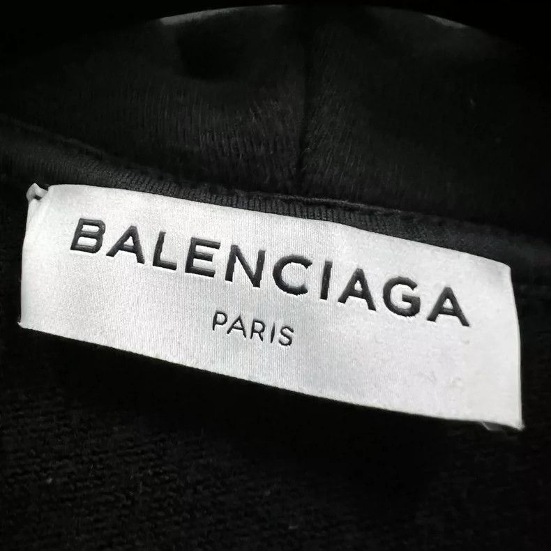 Balenciaga Balenciaga Black Logo Letter Print Hoodie Size US M / EU 48-50 / 2 - 3 Thumbnail
