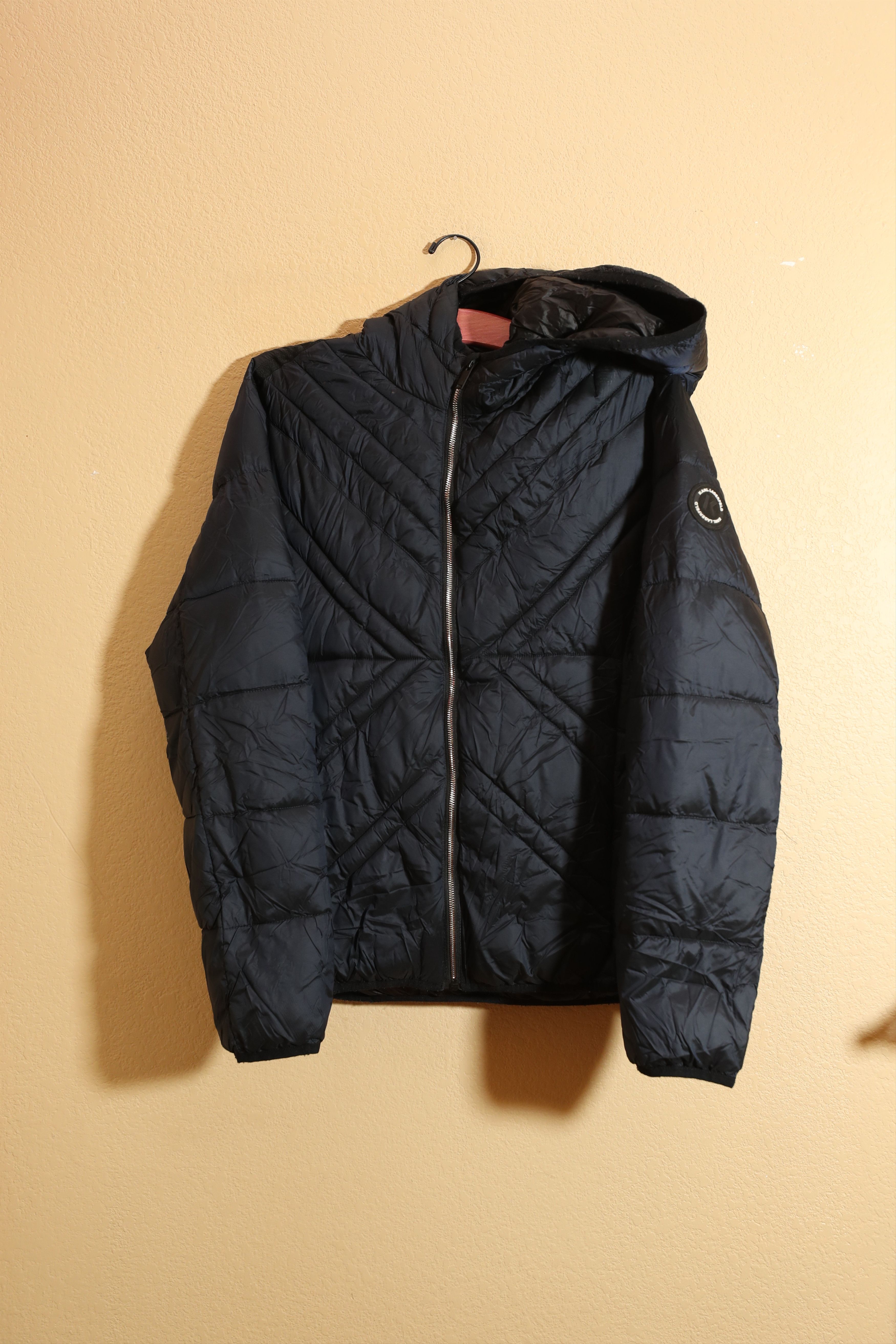 Karl Lagerfeld X-quilted Puffer Jacket In Navy (L)