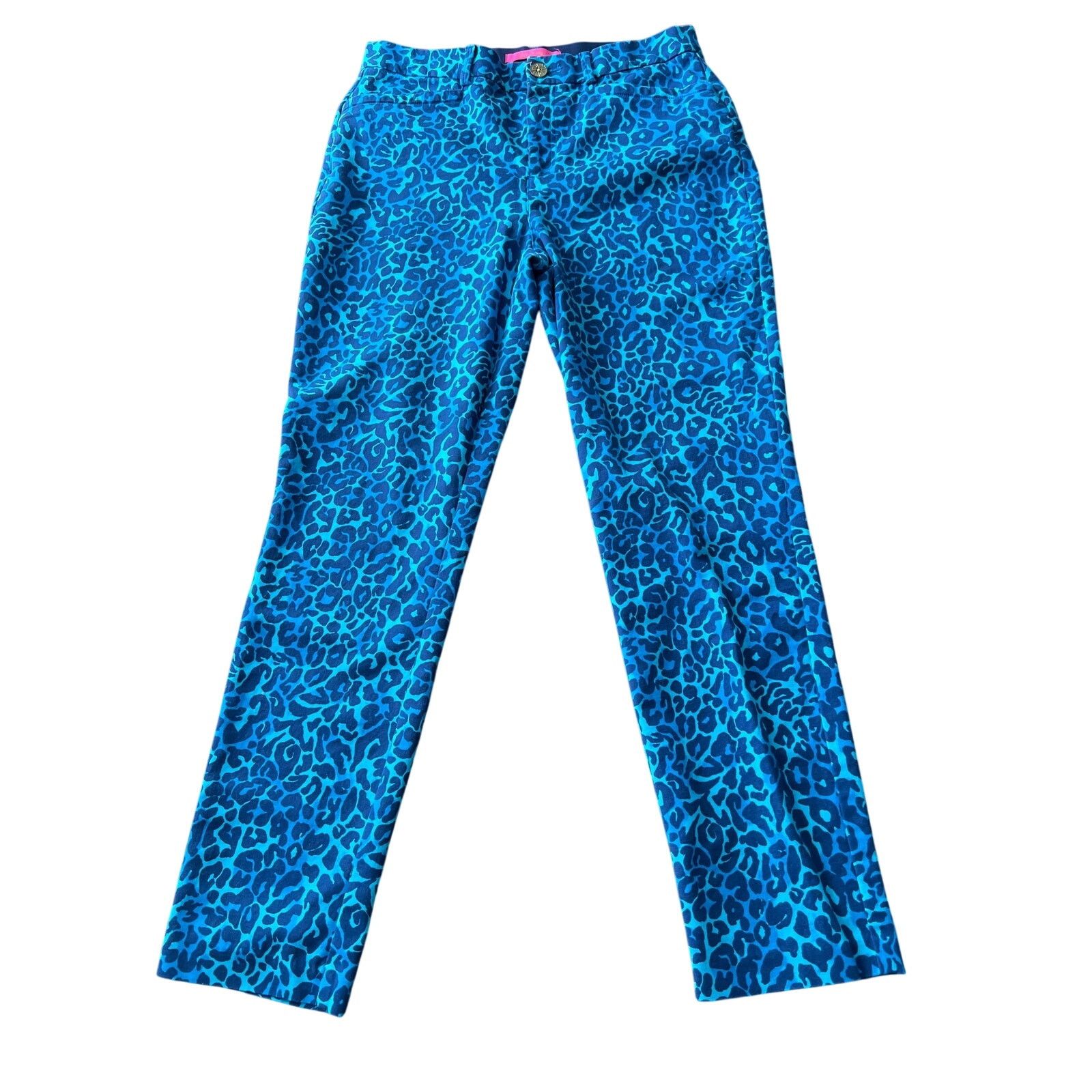 Lilly Pulitzer Lilly Pulitzer Kelly Stretch Leopard Print Pants Size 10 Size 32" / US 10 / IT 46 - 1 Thumbnail