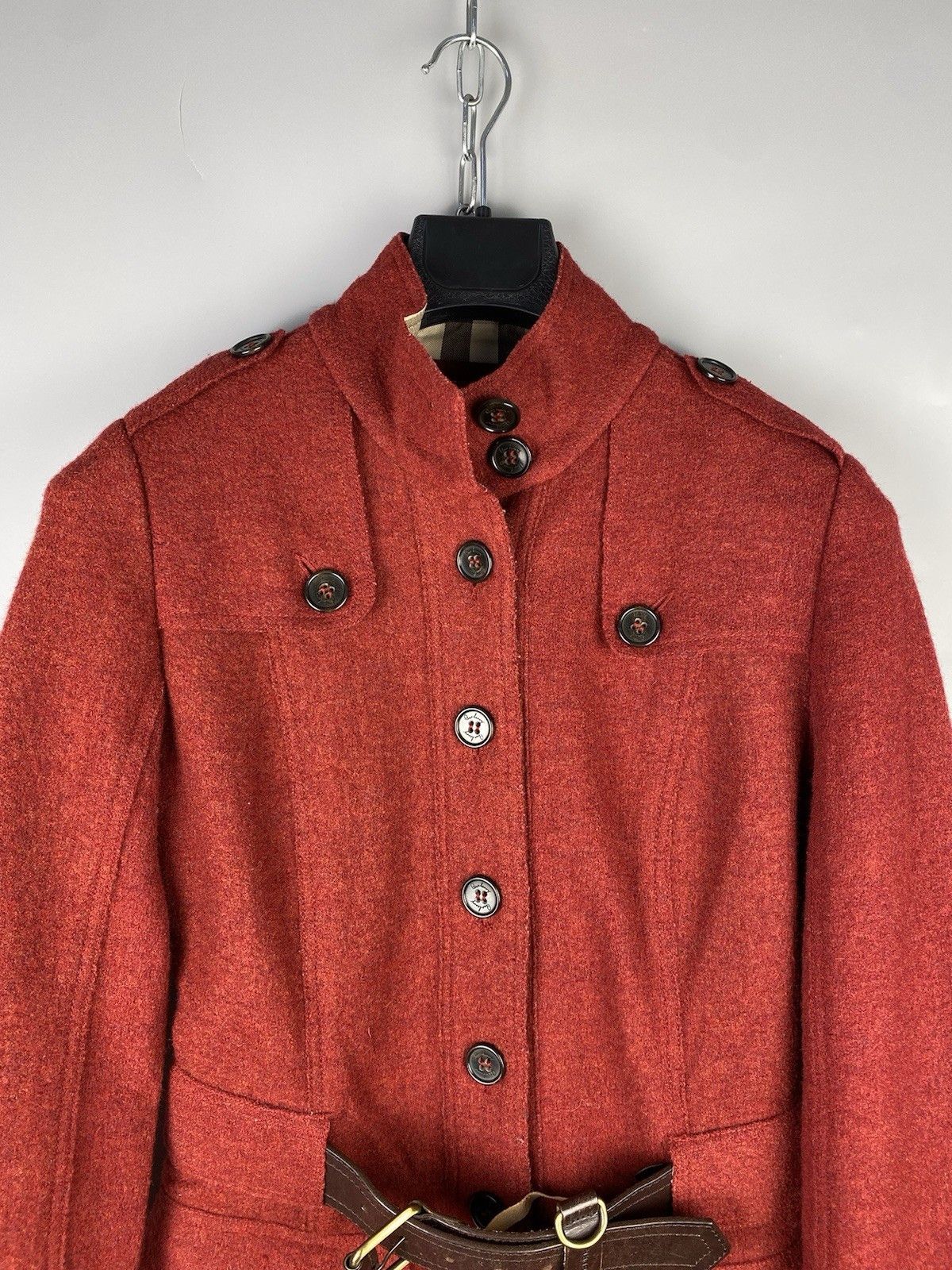 Burberry Burberry Women Luxury Wool Pea Coat Jacket Size S / US 4 / IT 40 - 3 Thumbnail